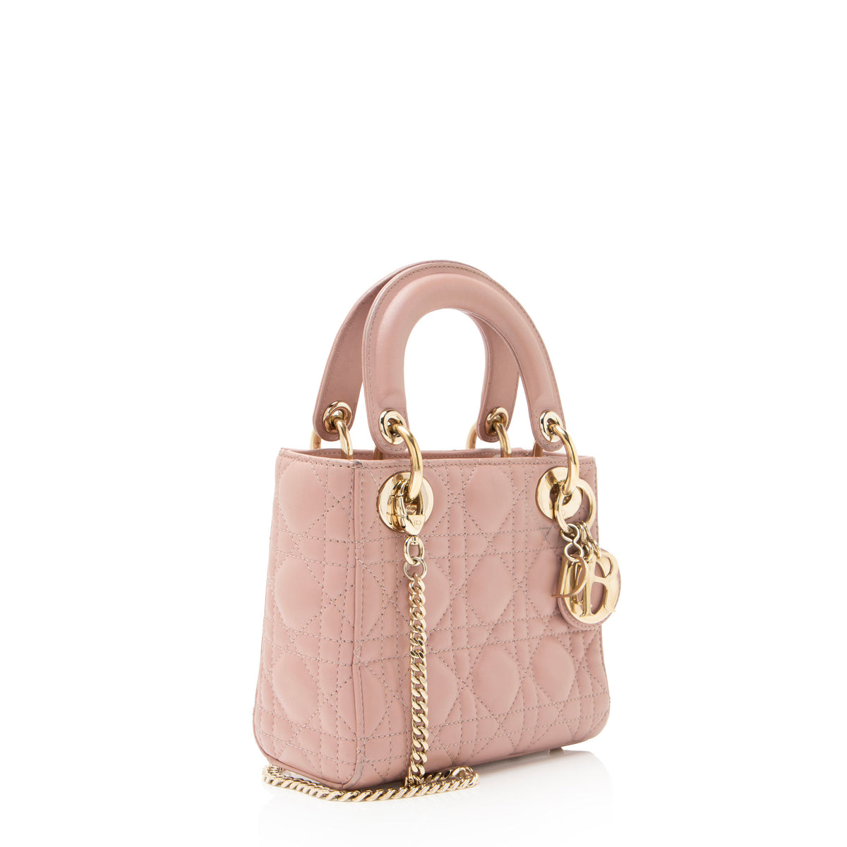 Dior Cannage Lambskin Lady Dior Mini Tote