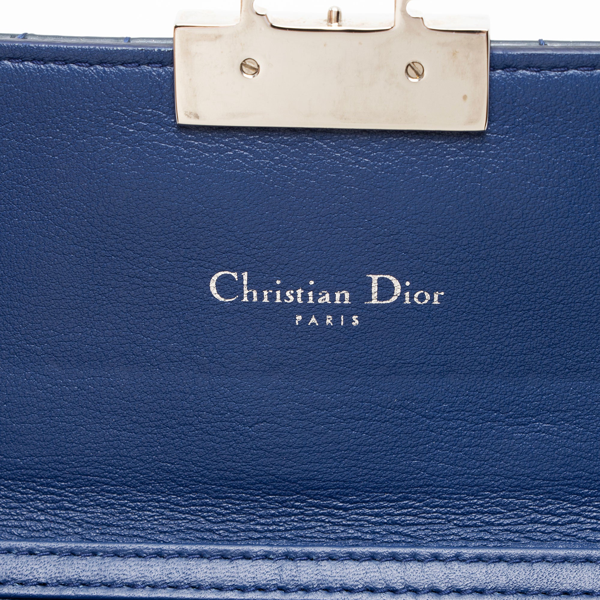 Dior Cannage Patent Leather Miss Dior Wallet on Chain