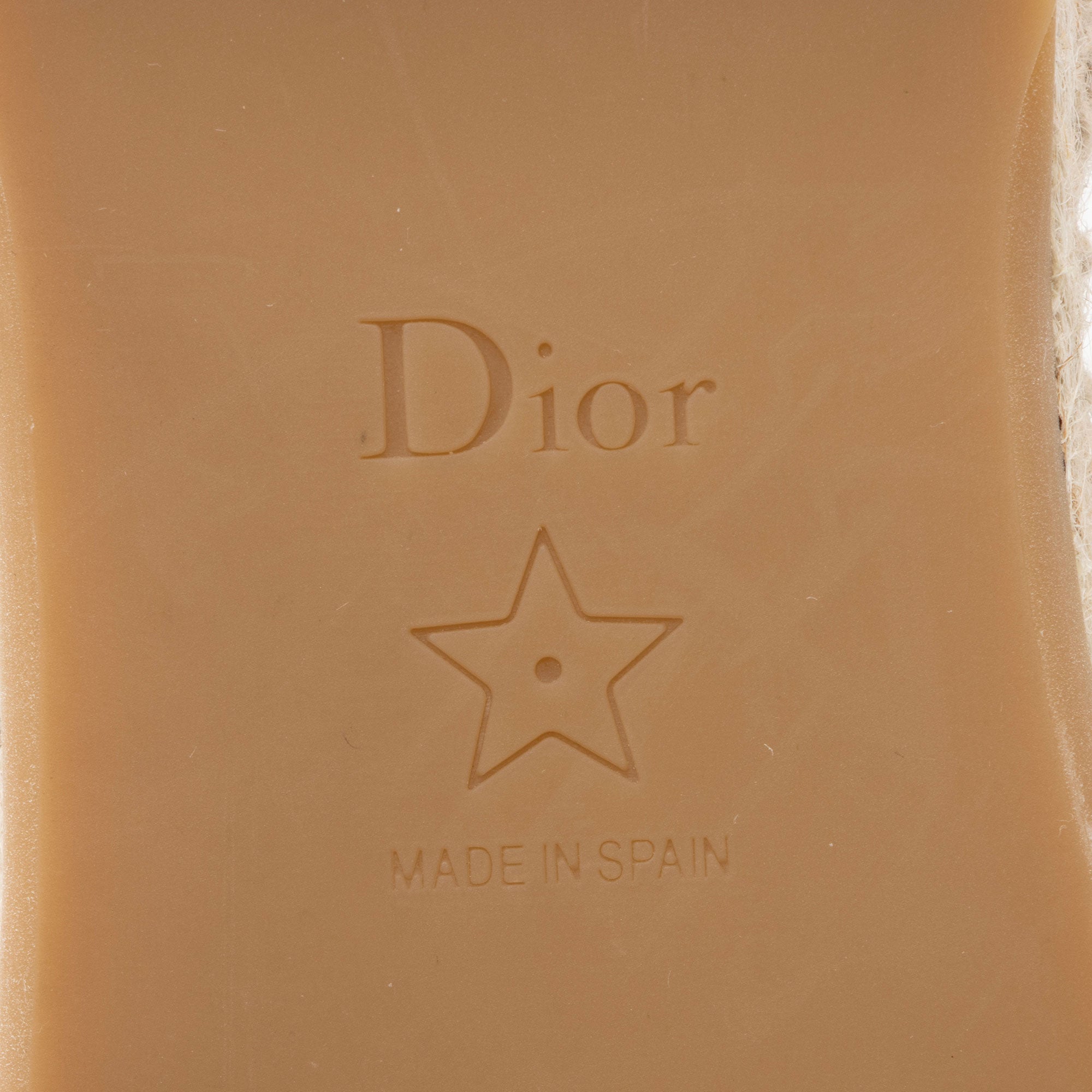 Dior Canvas Granville Ankle Tie Espadrille Sandals - Size 6.5 / 36.5 (SHF-5OCOe0)