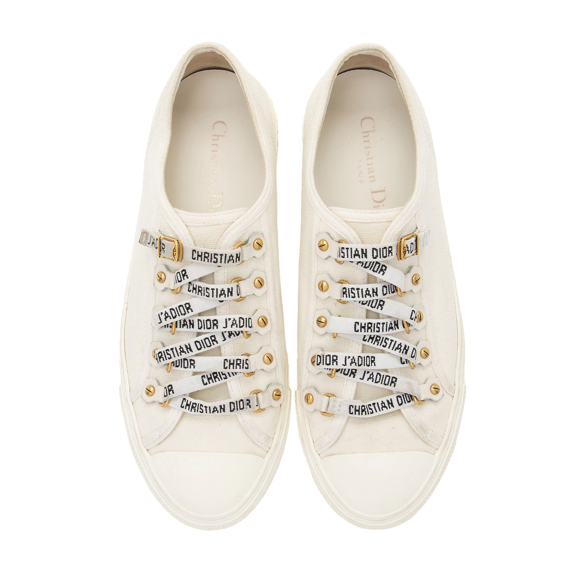 Dior Canvas Walk'n'Dior Sneakers - Size 9 / 39 (SHF-cDvmWd)