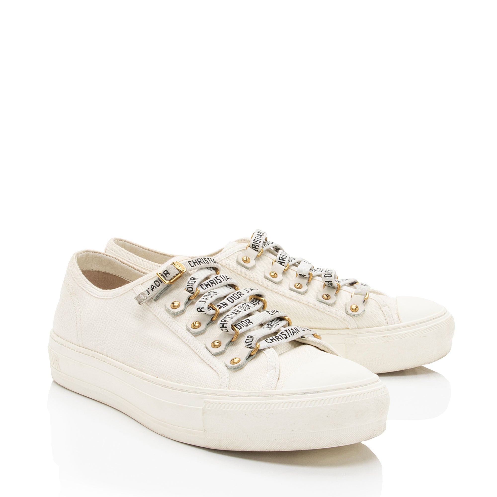 Dior Canvas Walk'n'Dior Sneakers - Size 9 / 39 (SHF-cDvmWd)