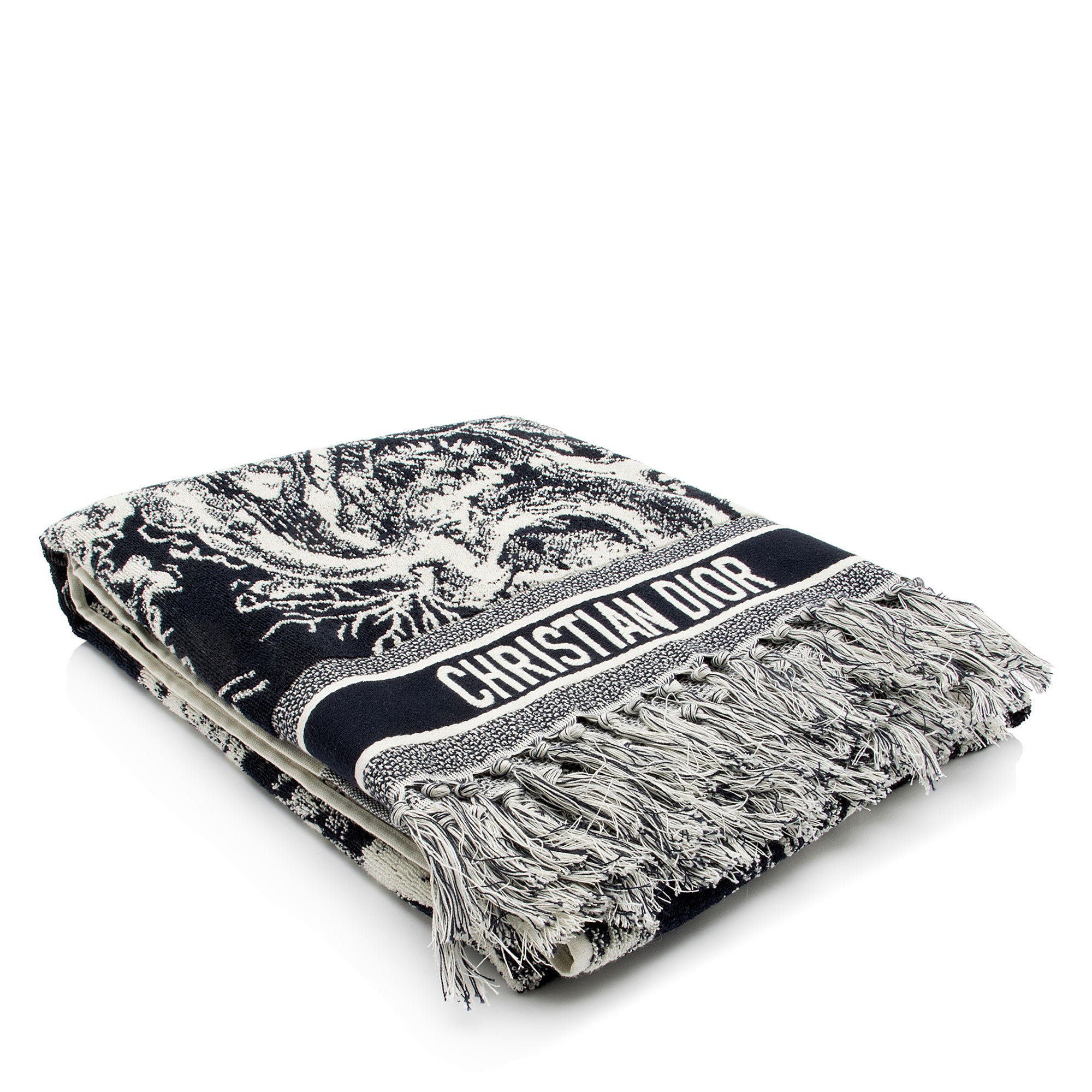 Dior Cotton Toile De Jouy Beach Towel