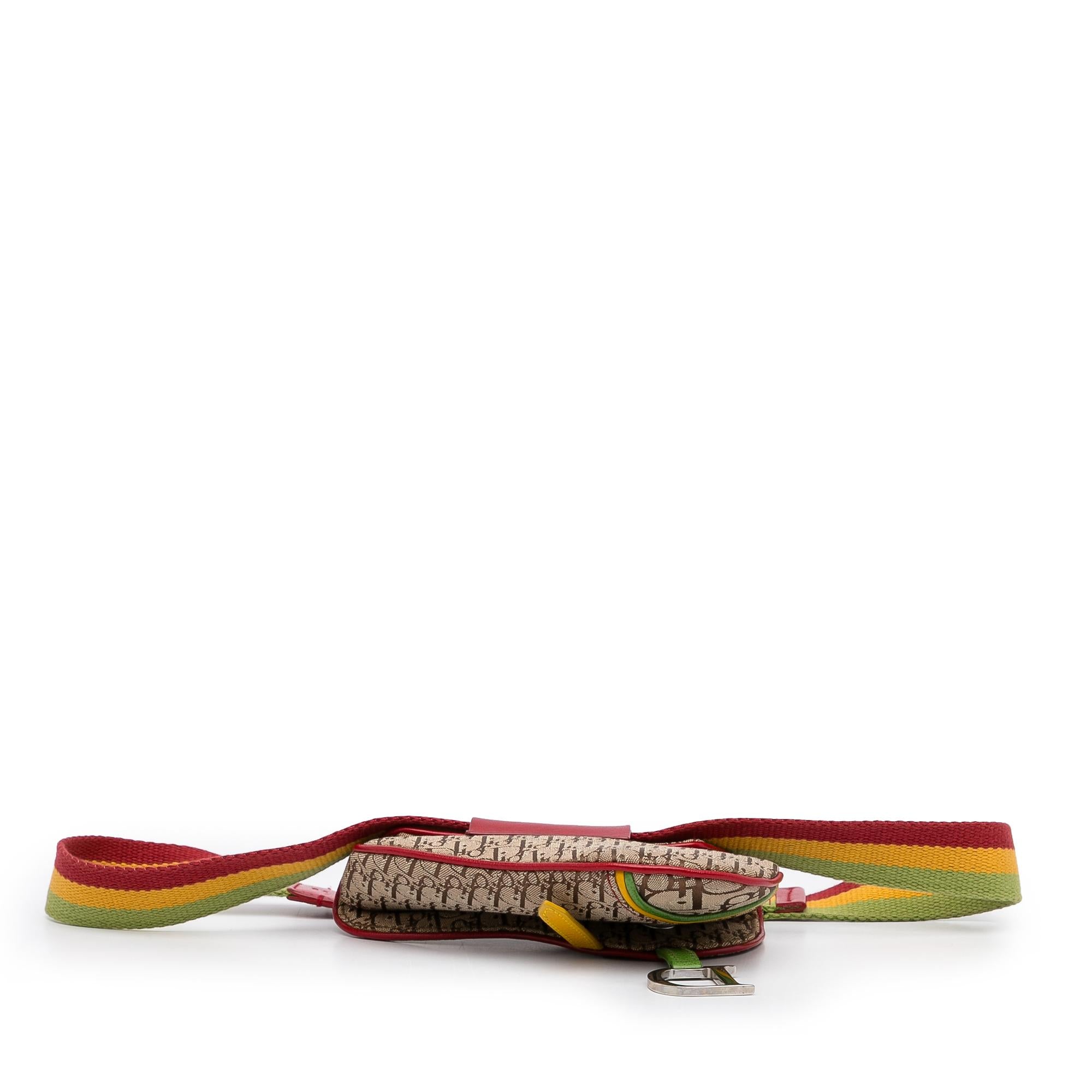 Dior Dior Oblique Saddle Rasta Belt Bag (SHG-MmiTQ4)
