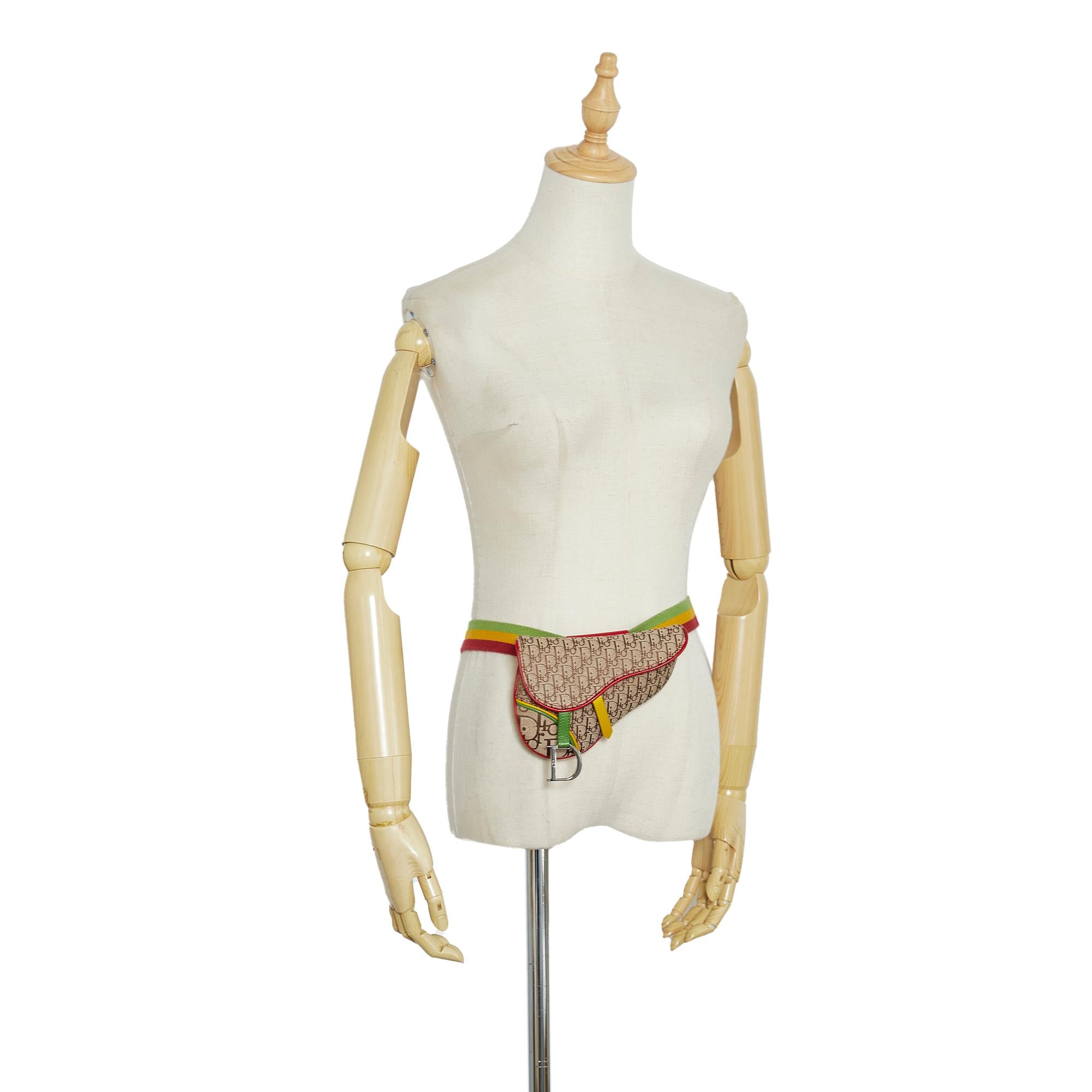 Dior Dior Oblique Saddle Rasta Belt Bag (SHG-UFHVNe)