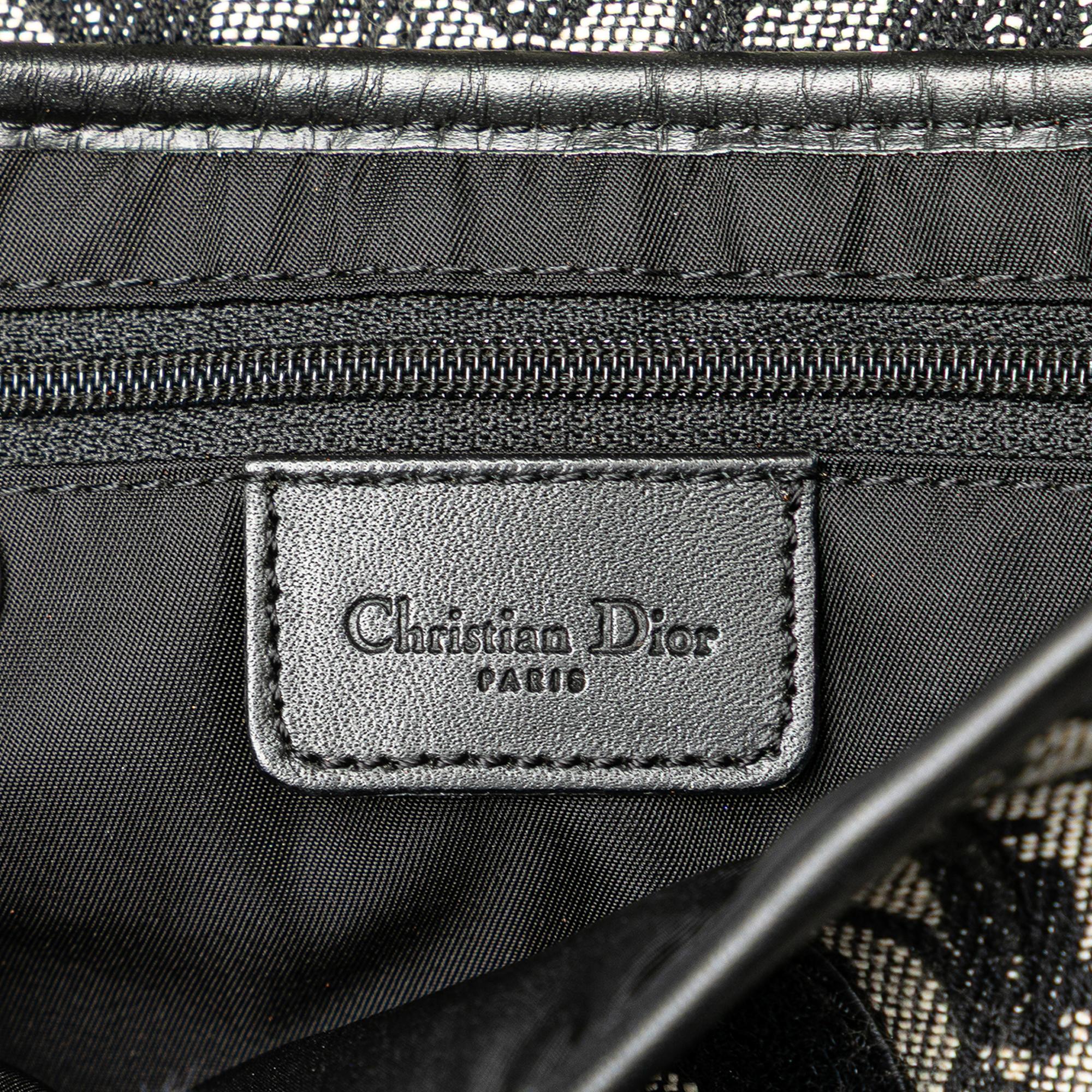 Dior Diorissimo Canvas Saddle Bag