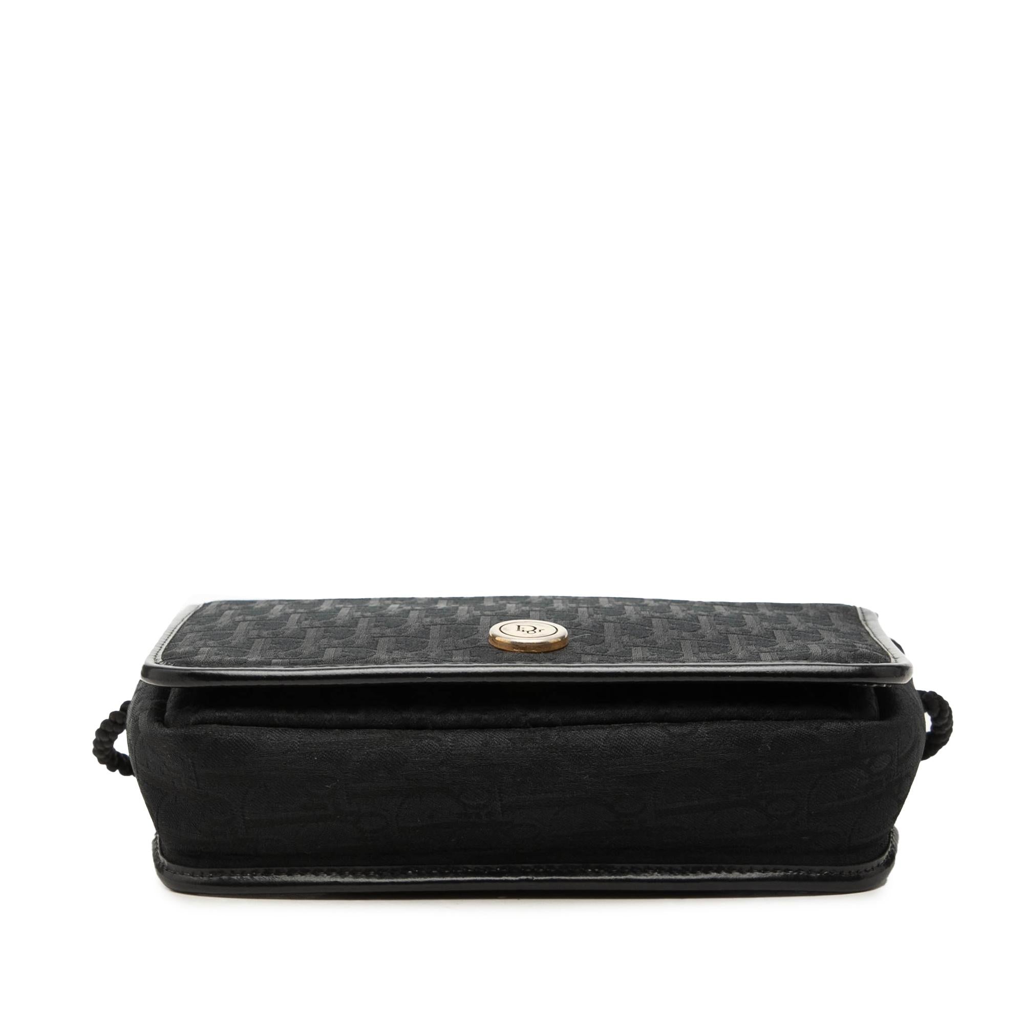 Dior Diorissimo Trotter Canvas Flap Crossbody