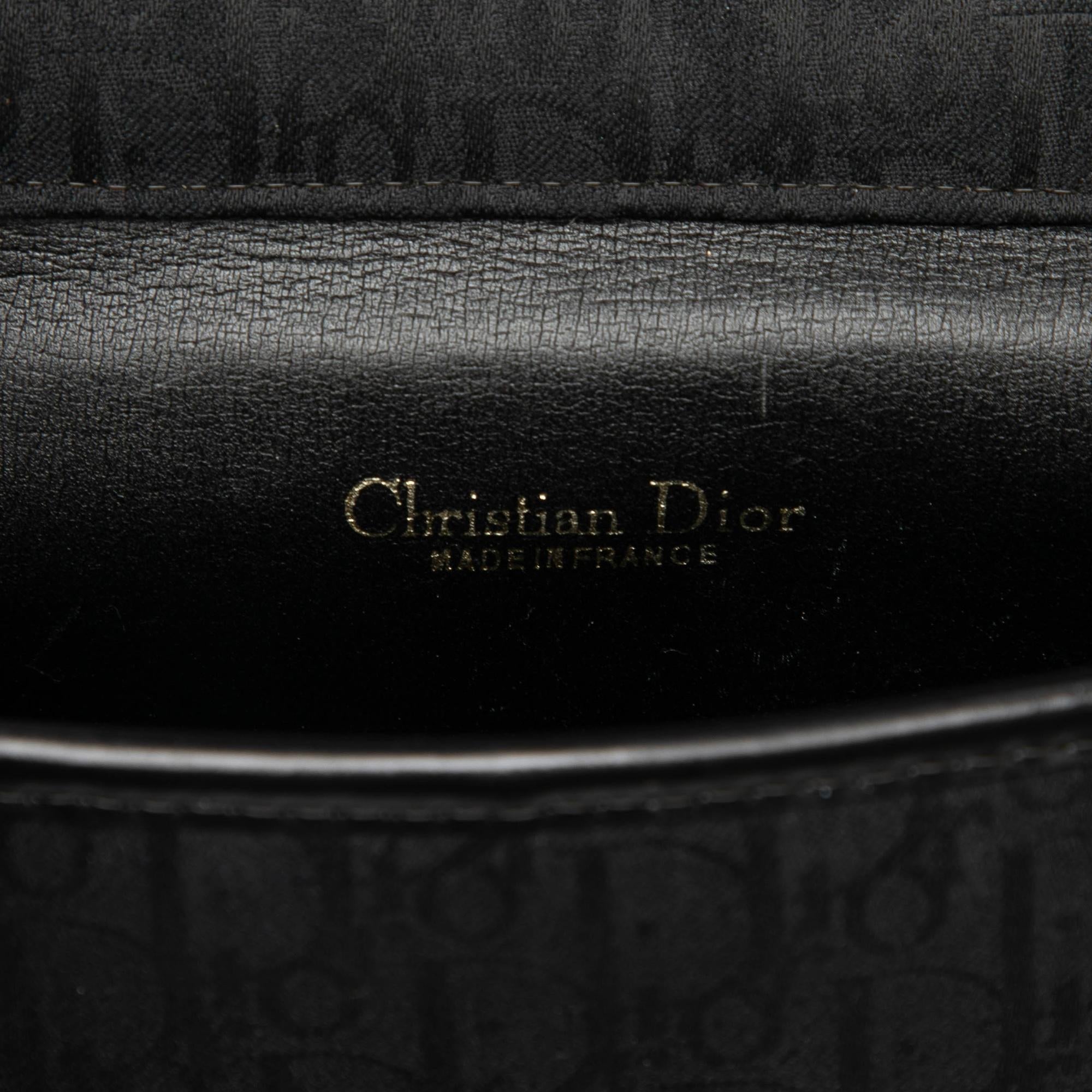 Dior Diorissimo Trotter Canvas Flap Crossbody
