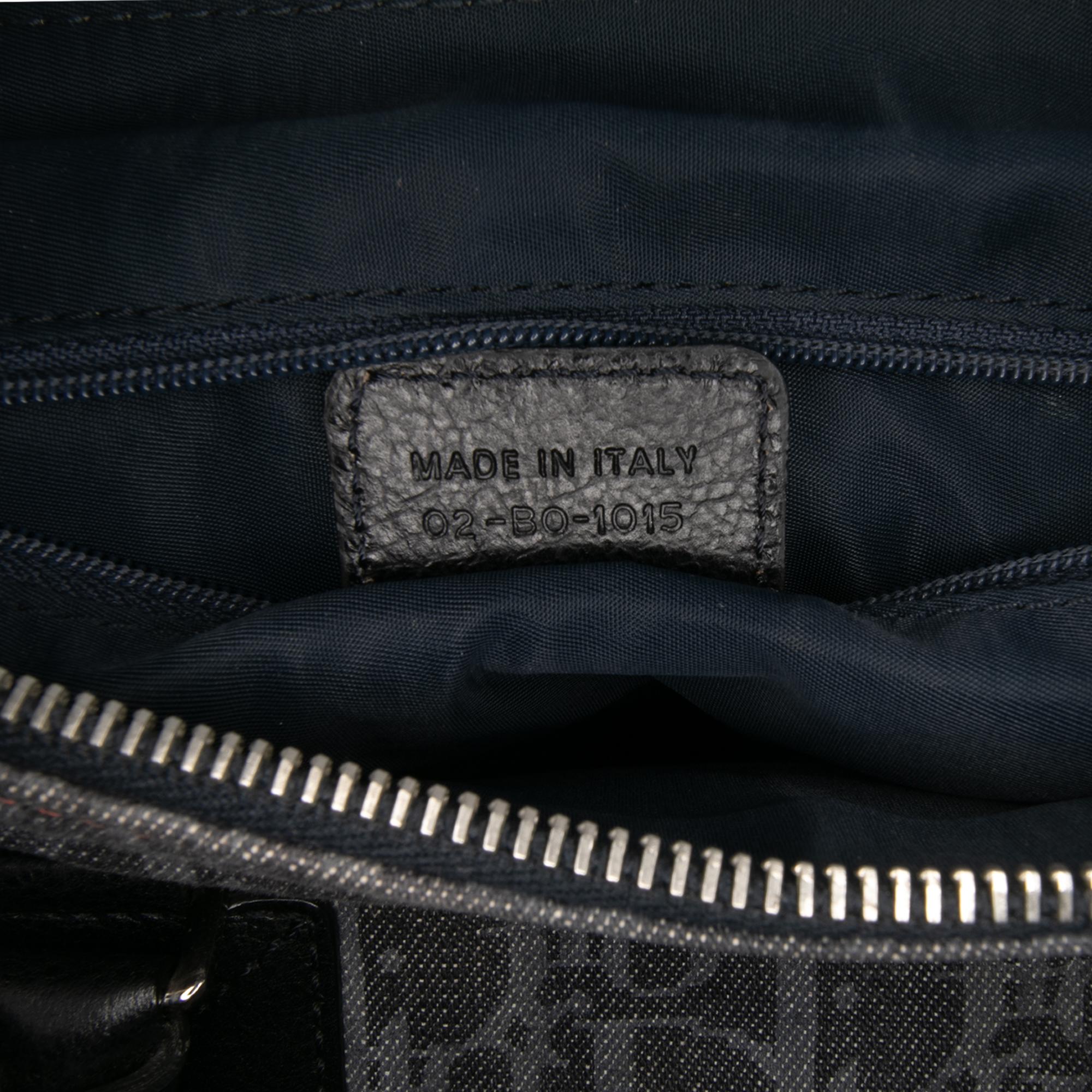 Dior Diorissimo Trotter Denim Flight Boston Bag