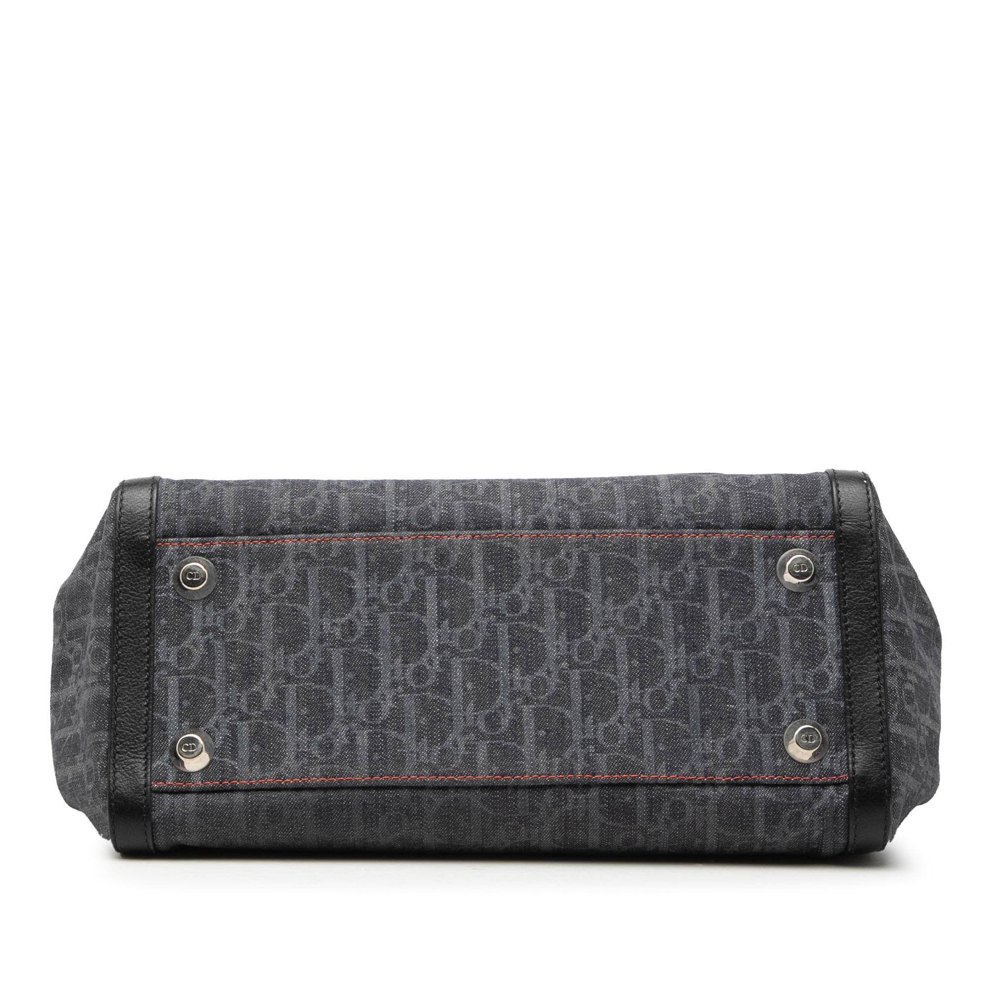 Dior Diorissimo Trotter Denim Flight Handle Bag
