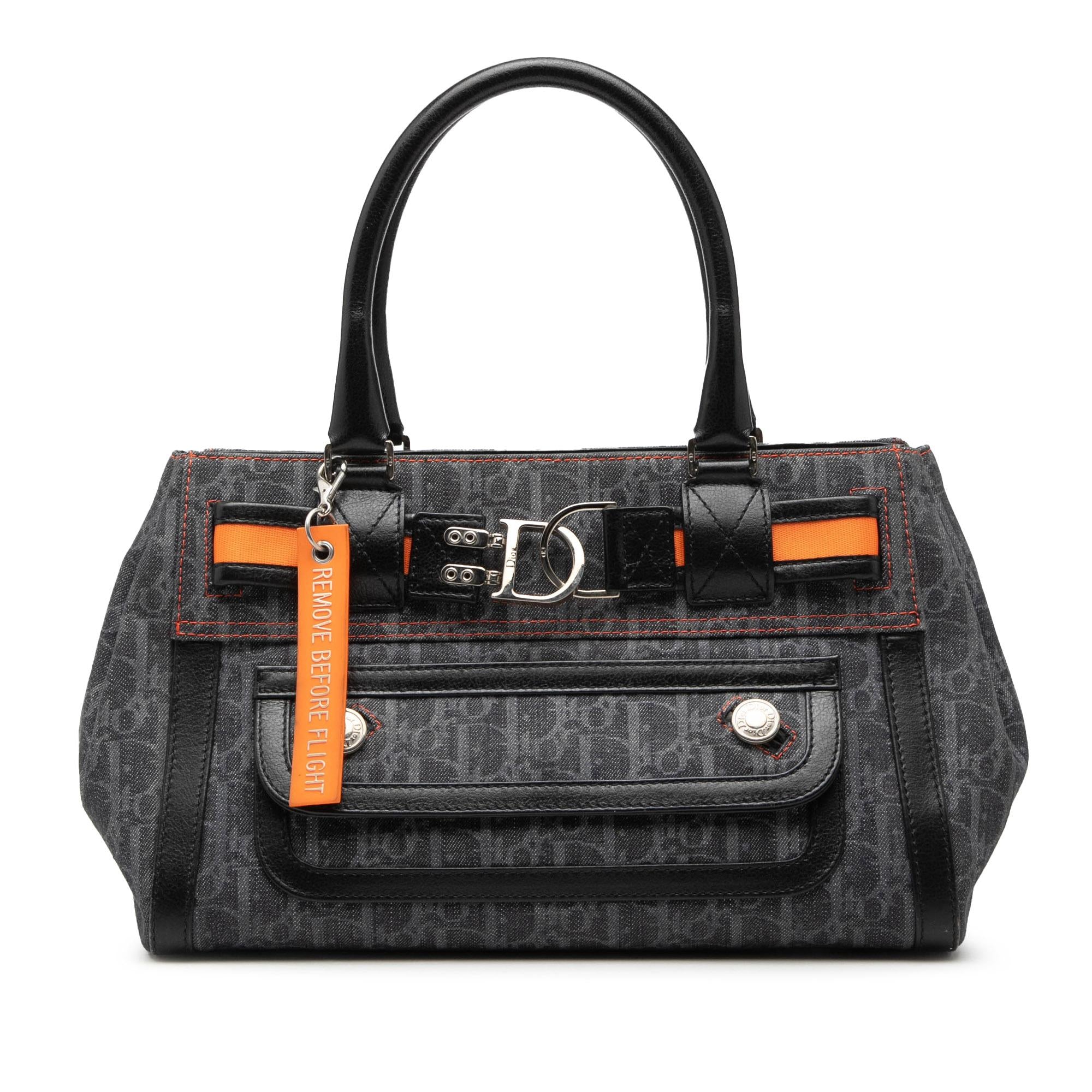 Dior Diorissimo Trotter Denim Flight Handle Bag