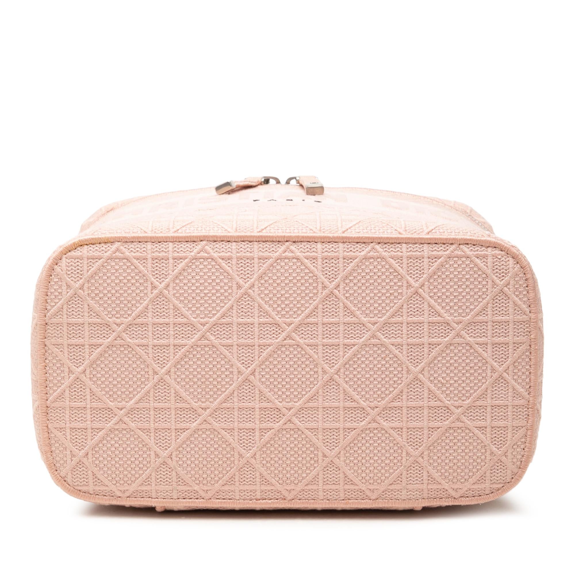 Dior Diortravel Canvas Cannage D Lite Vanity Case