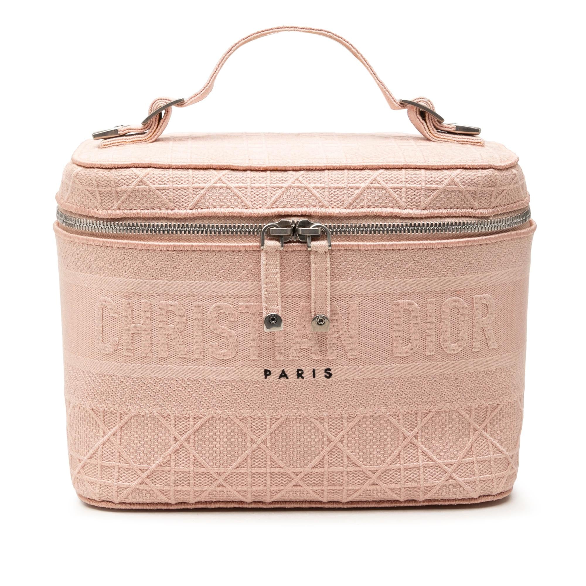 Dior Diortravel Canvas Cannage D Lite Vanity Case