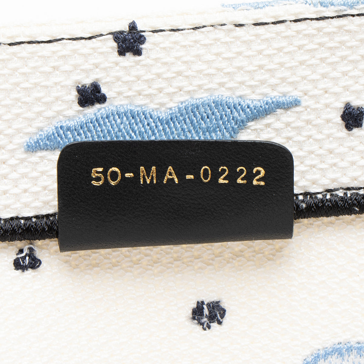 Dior Embroidered Canvas Small Book Tote