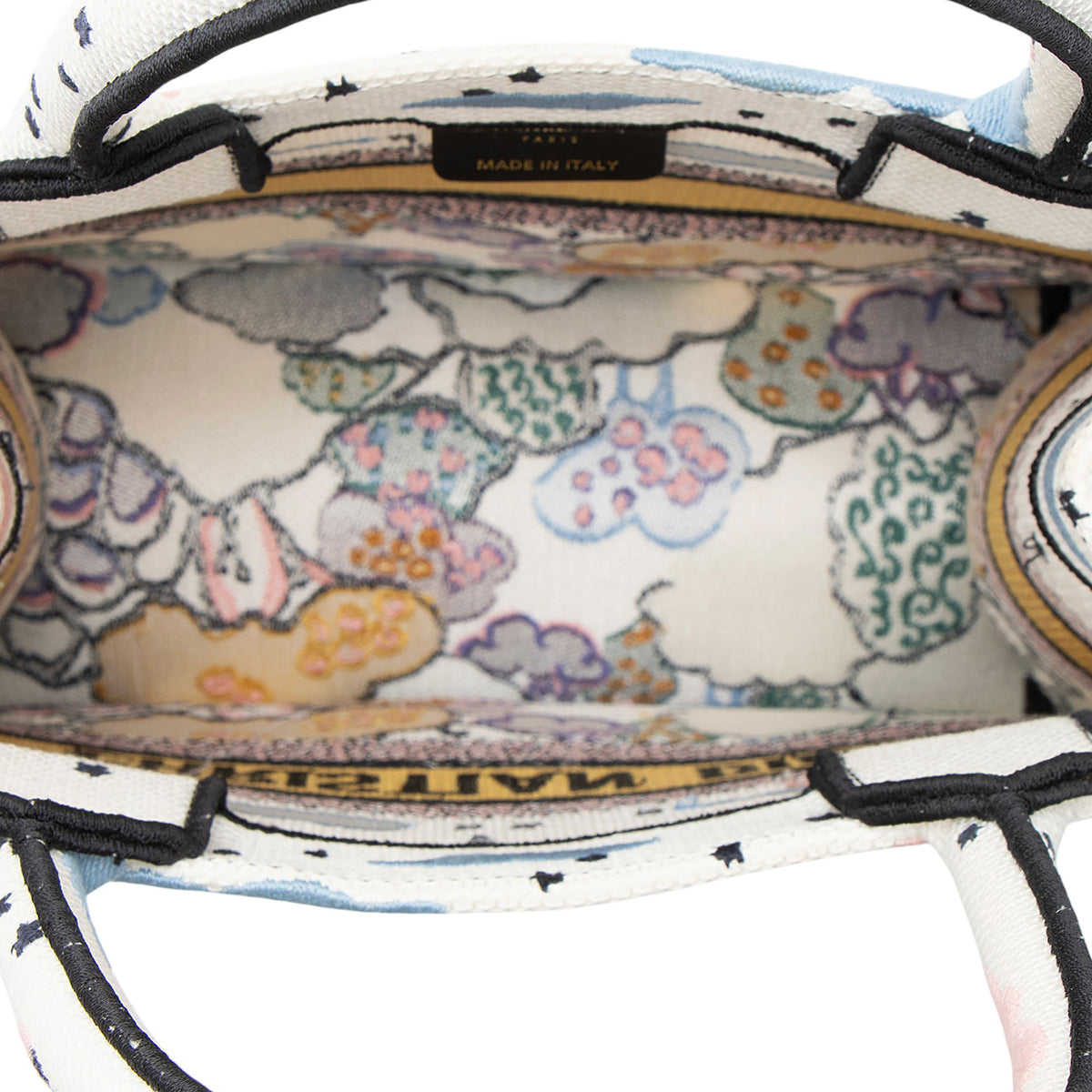 Dior Embroidered Canvas Small Book Tote