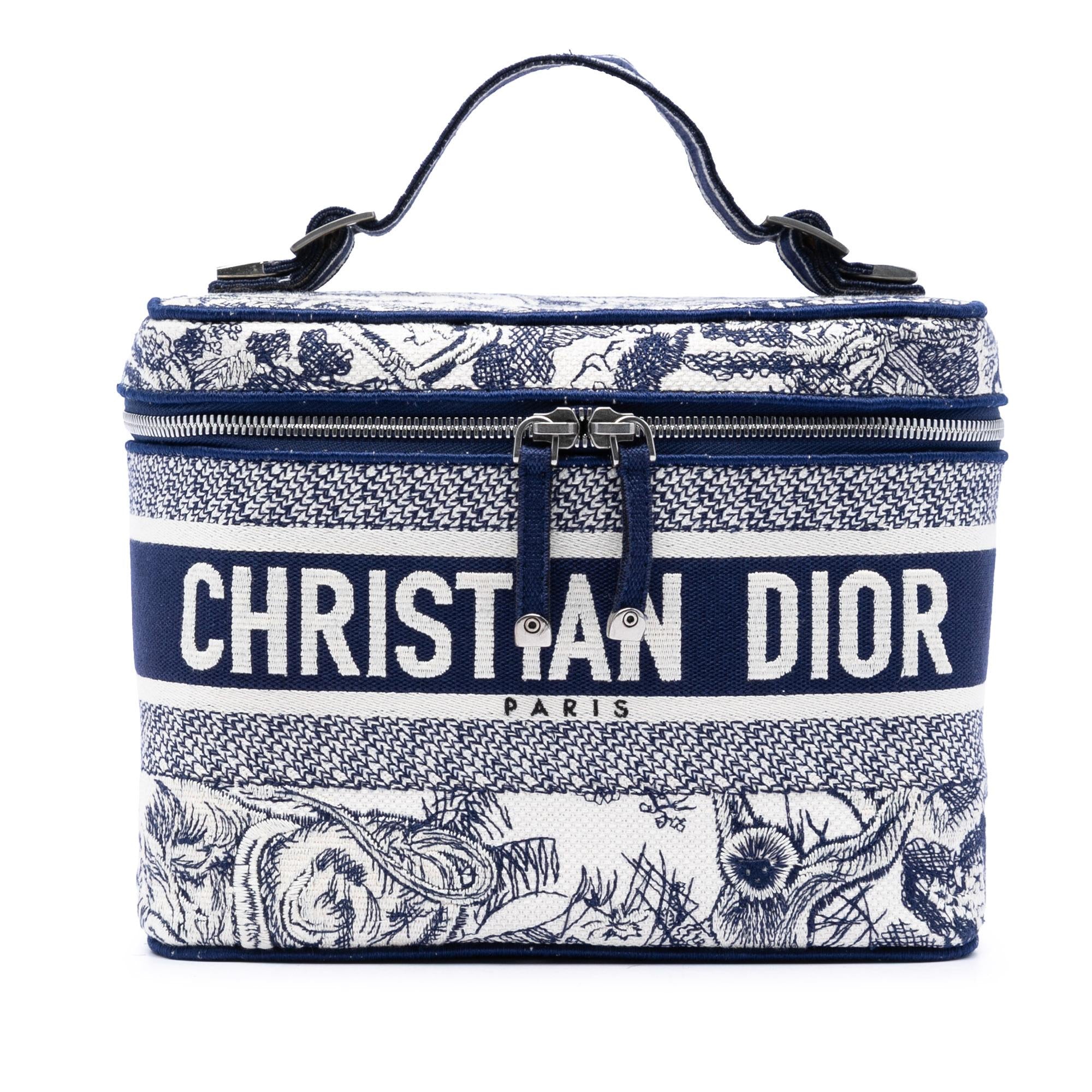 Dior Embroidered Canvas Toile De Jouy DiorTravel Vanity Case