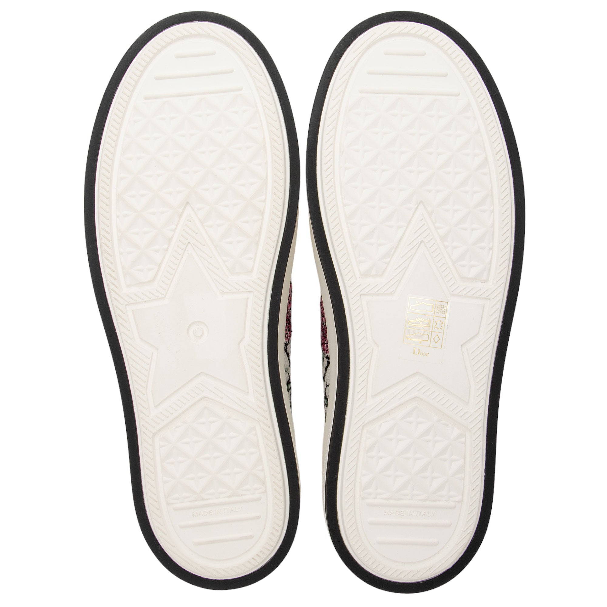Dior Embroidered Canvas Walk'N'Dior Low Top Sneakers - Size 7 / 37 (SHF-XYlB27)