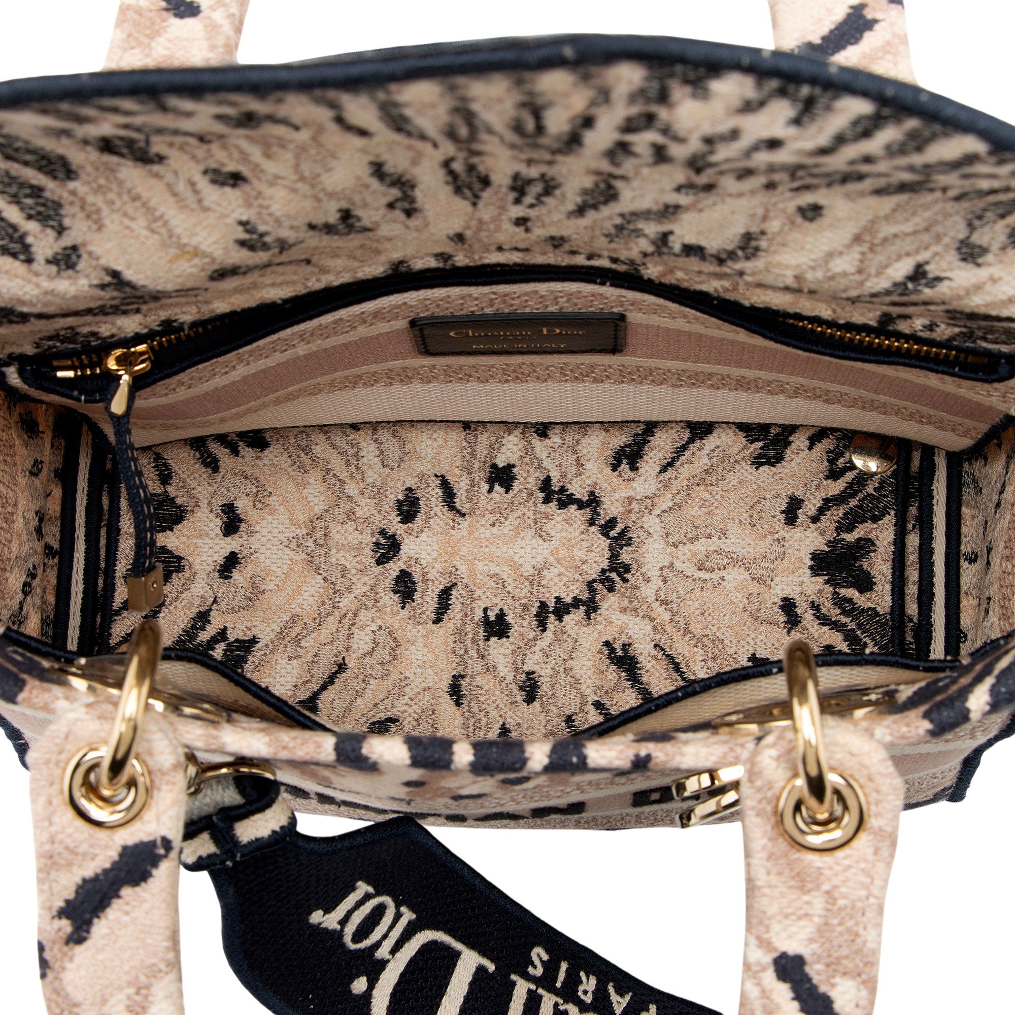 Dior Embroidered Tie-Dye Lady D-Lite Medium Tote
