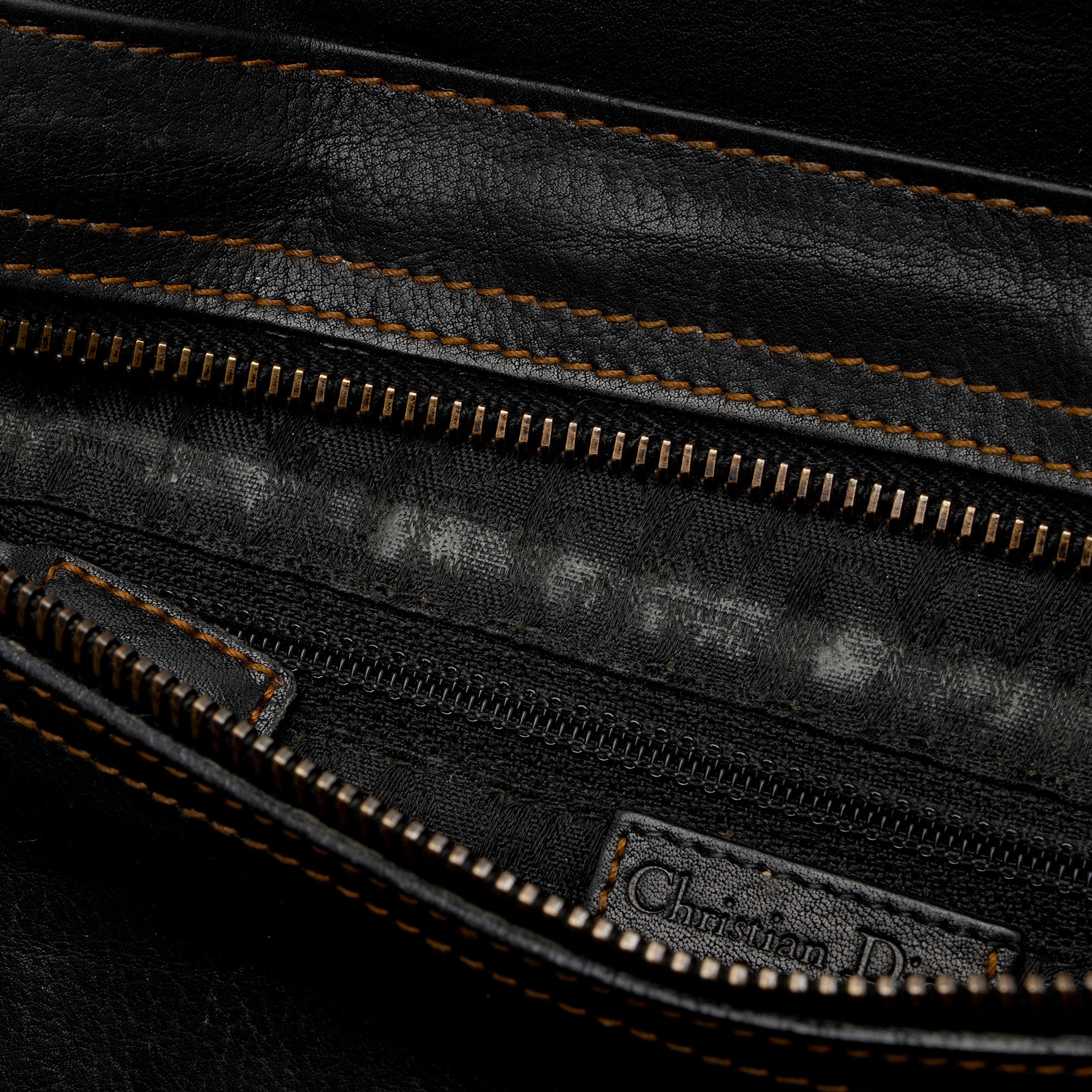 Dior Leather Gaucho Double Saddle Shoulder Bag (SHF-e3nNRE)