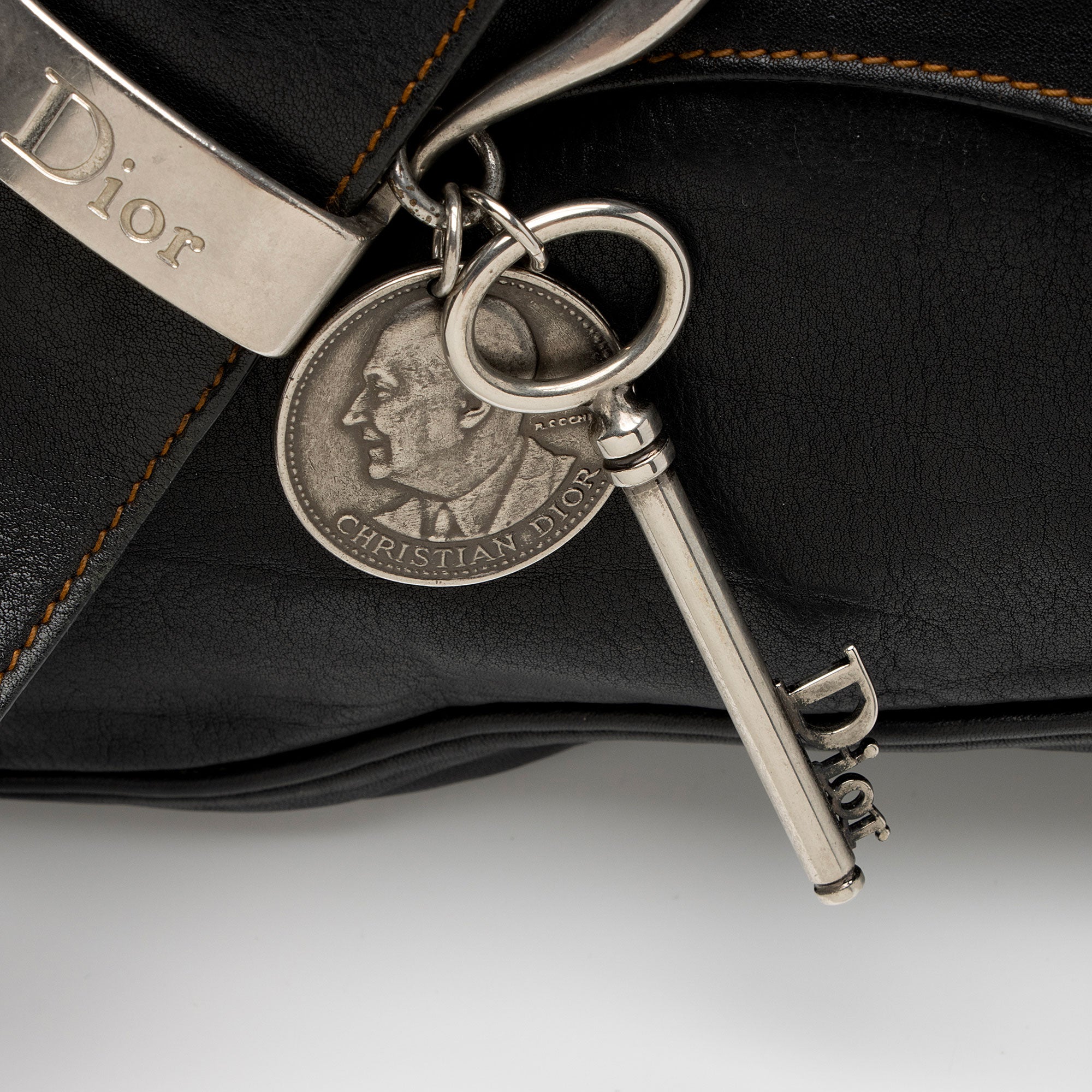 Dior Leather Gaucho Double Saddle Shoulder Bag (SHF-e3nNRE)