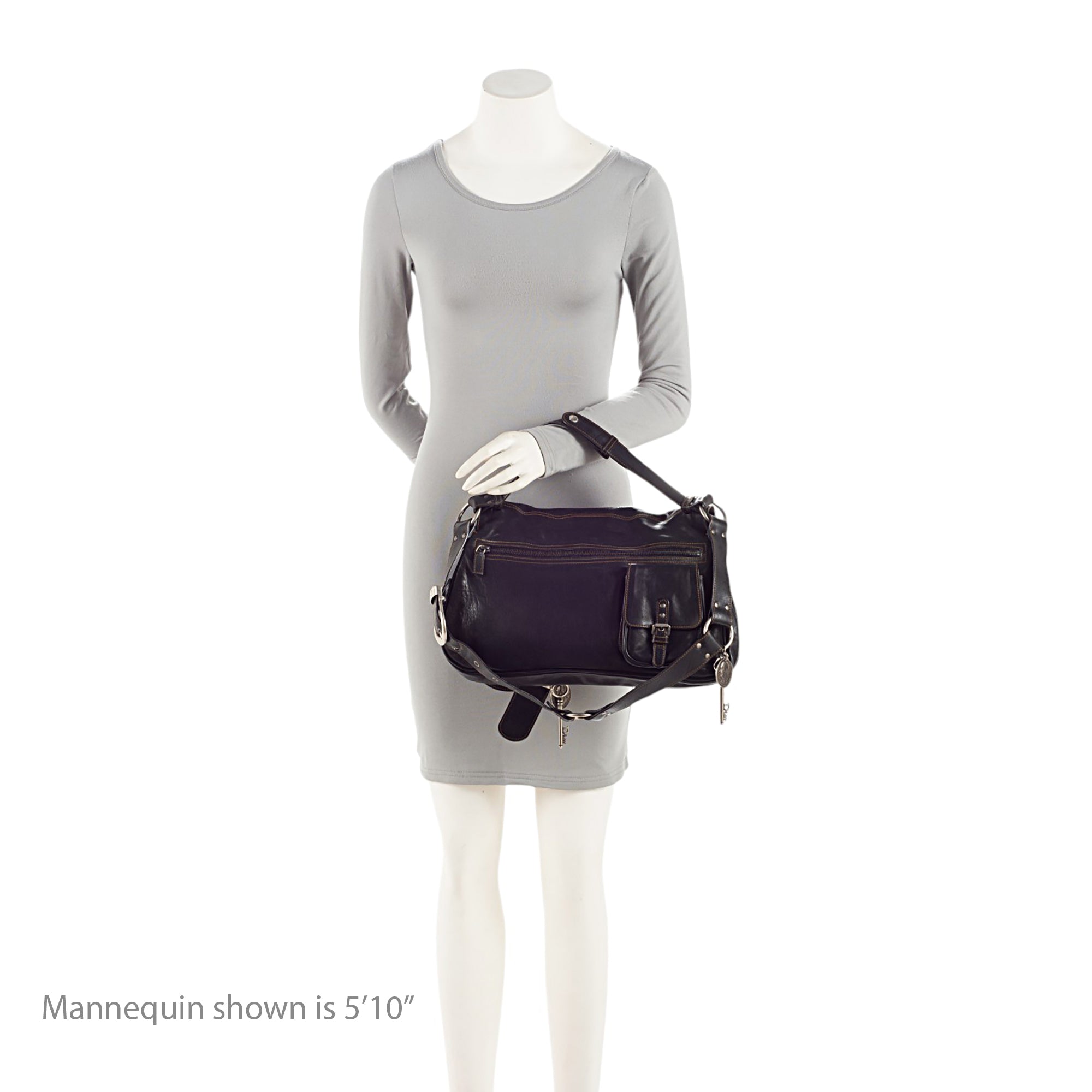 Dior Leather Gaucho Double Saddle Shoulder Bag (SHF-e3nNRE)
