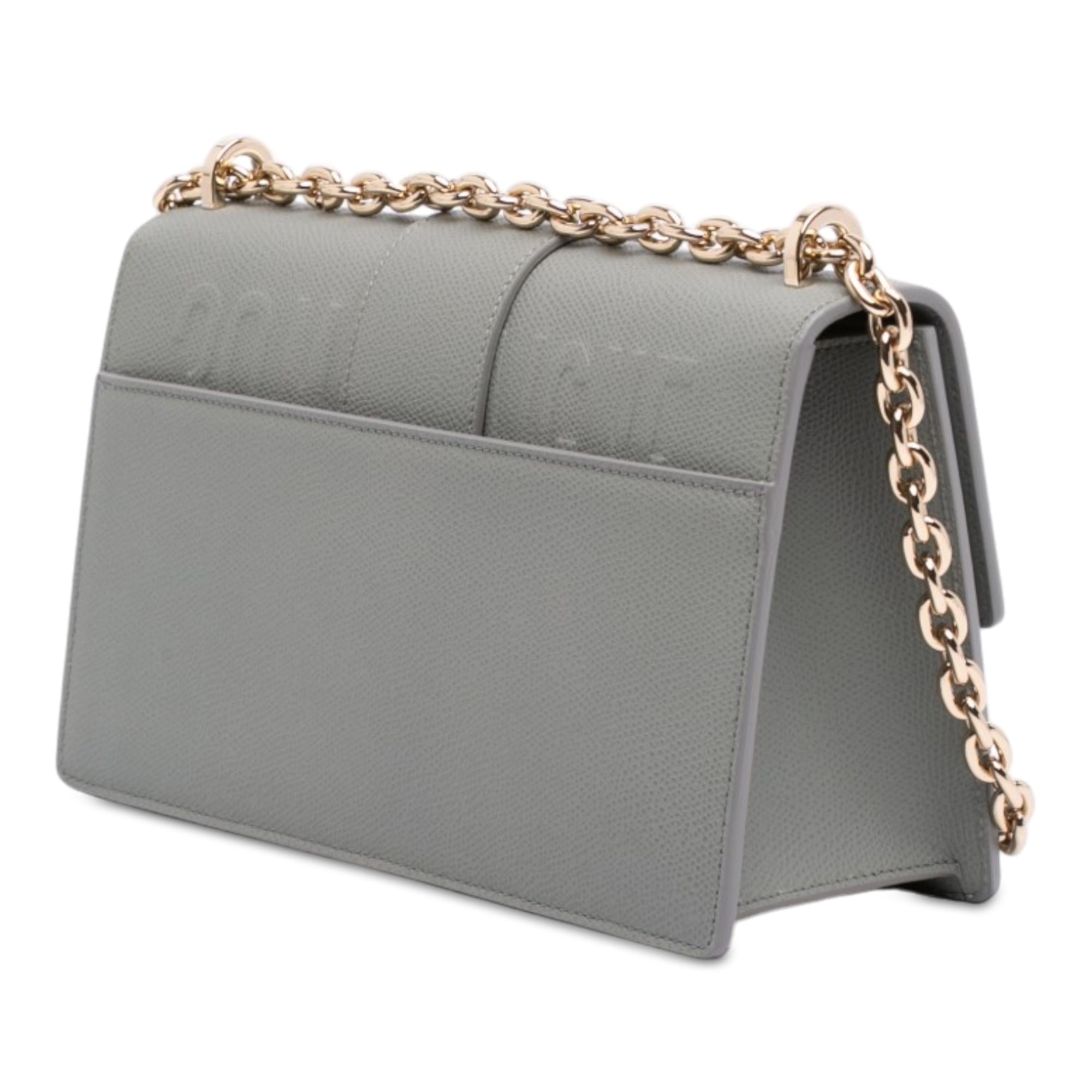 Dior Grained Calfskin 30 Montaigne Chain Flap
