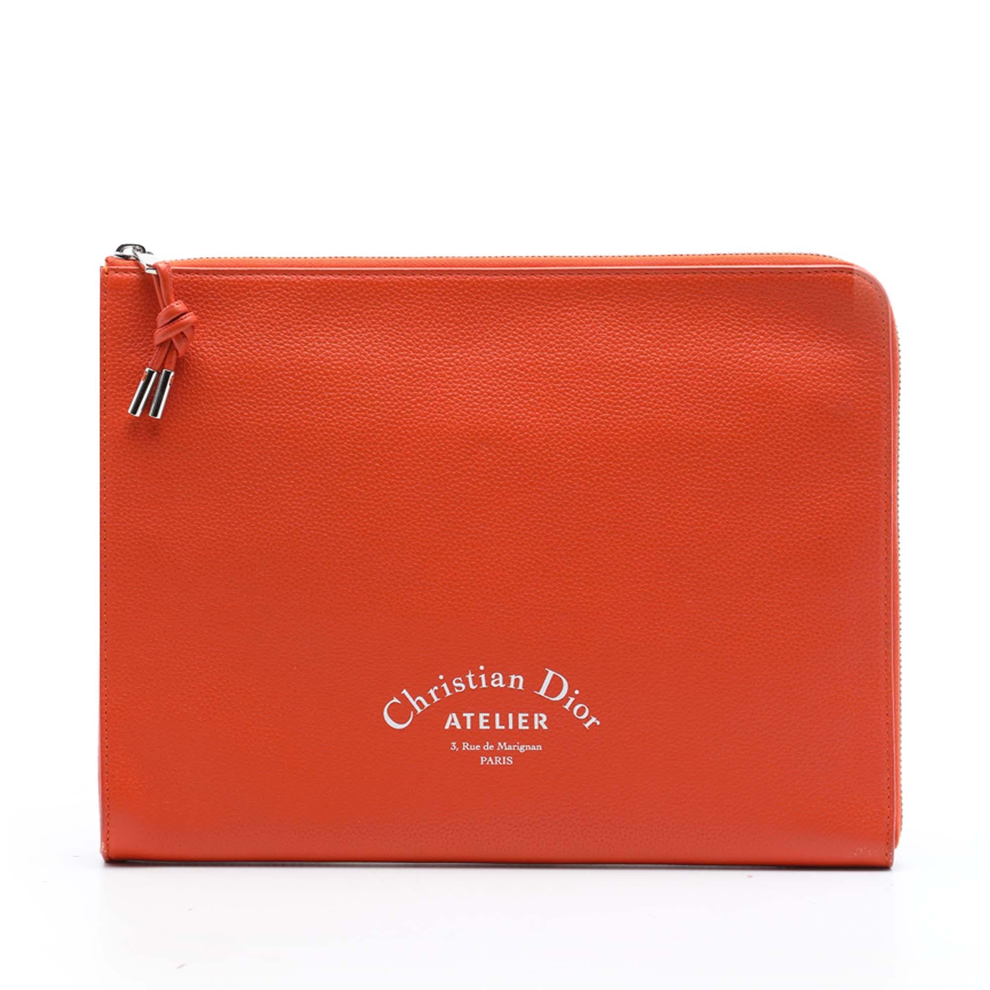 Dior Grained Calfskin Atelier Clutch