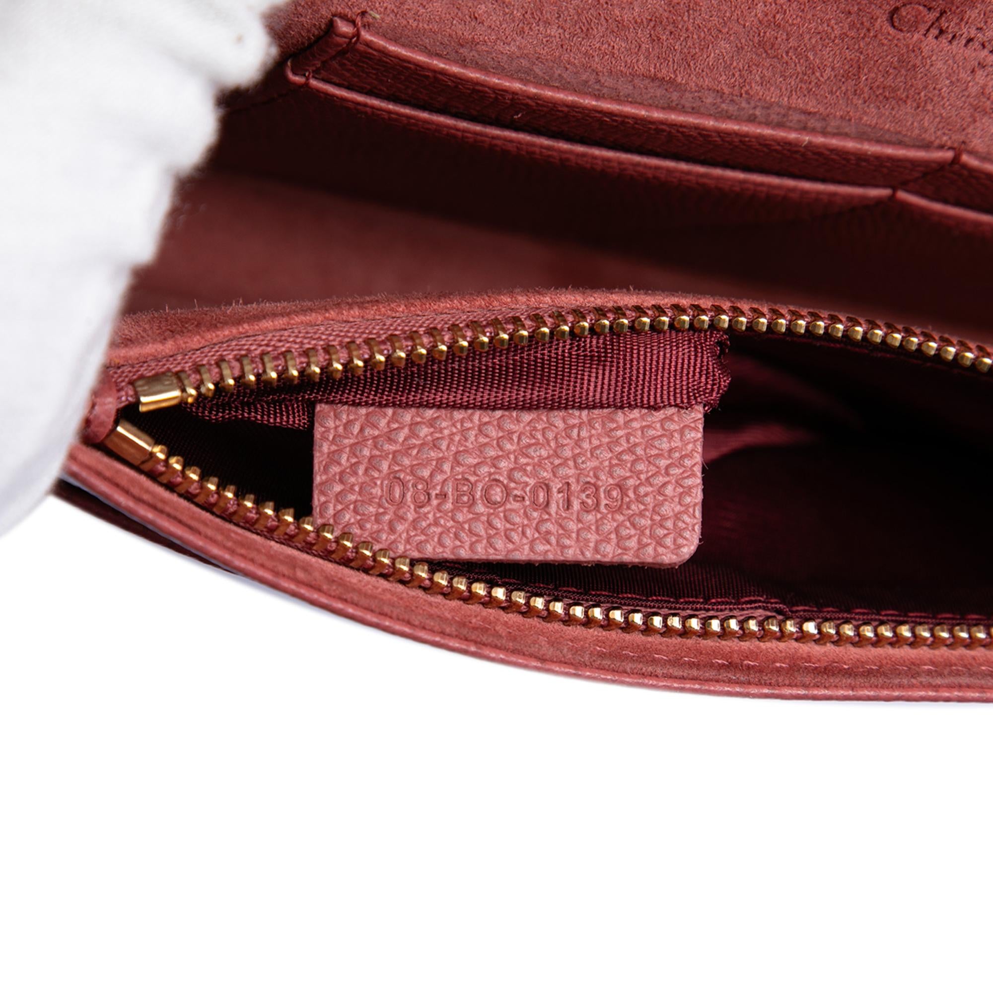 Dior Grained Calfskin Diorama Wallet on Chain
