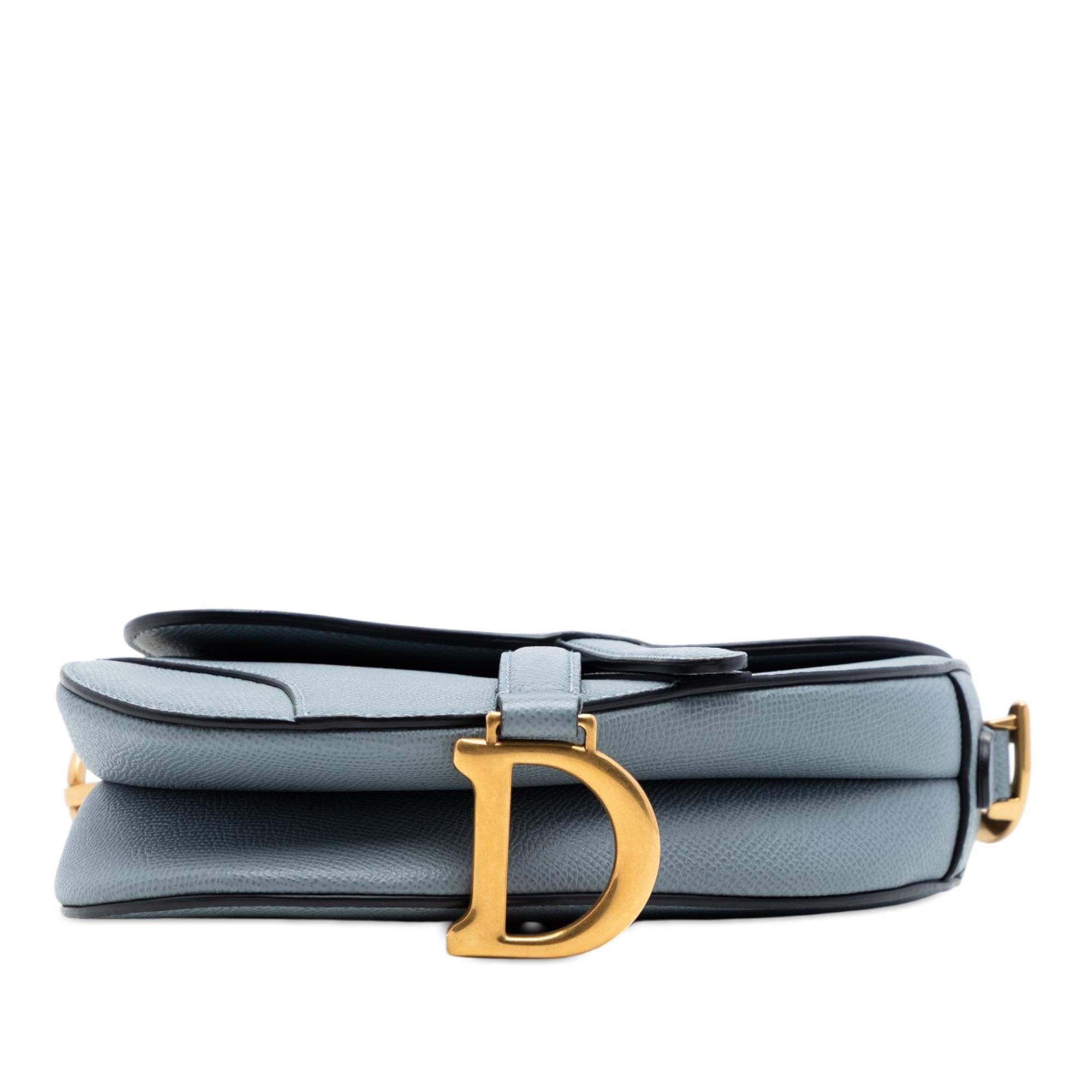 Dior Grained Calfskin Saddle Bag