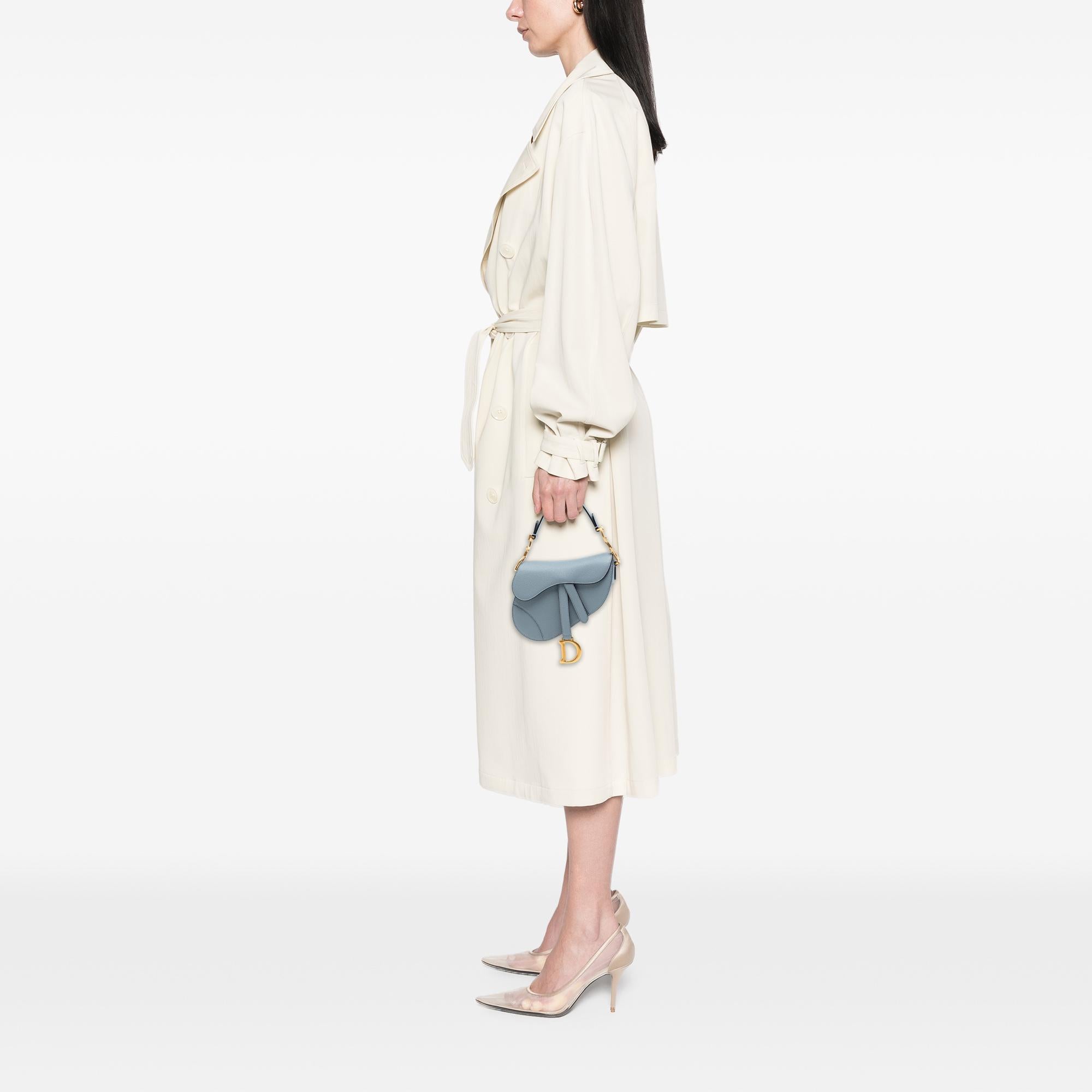Dior Grained Calfskin Saddle Bag