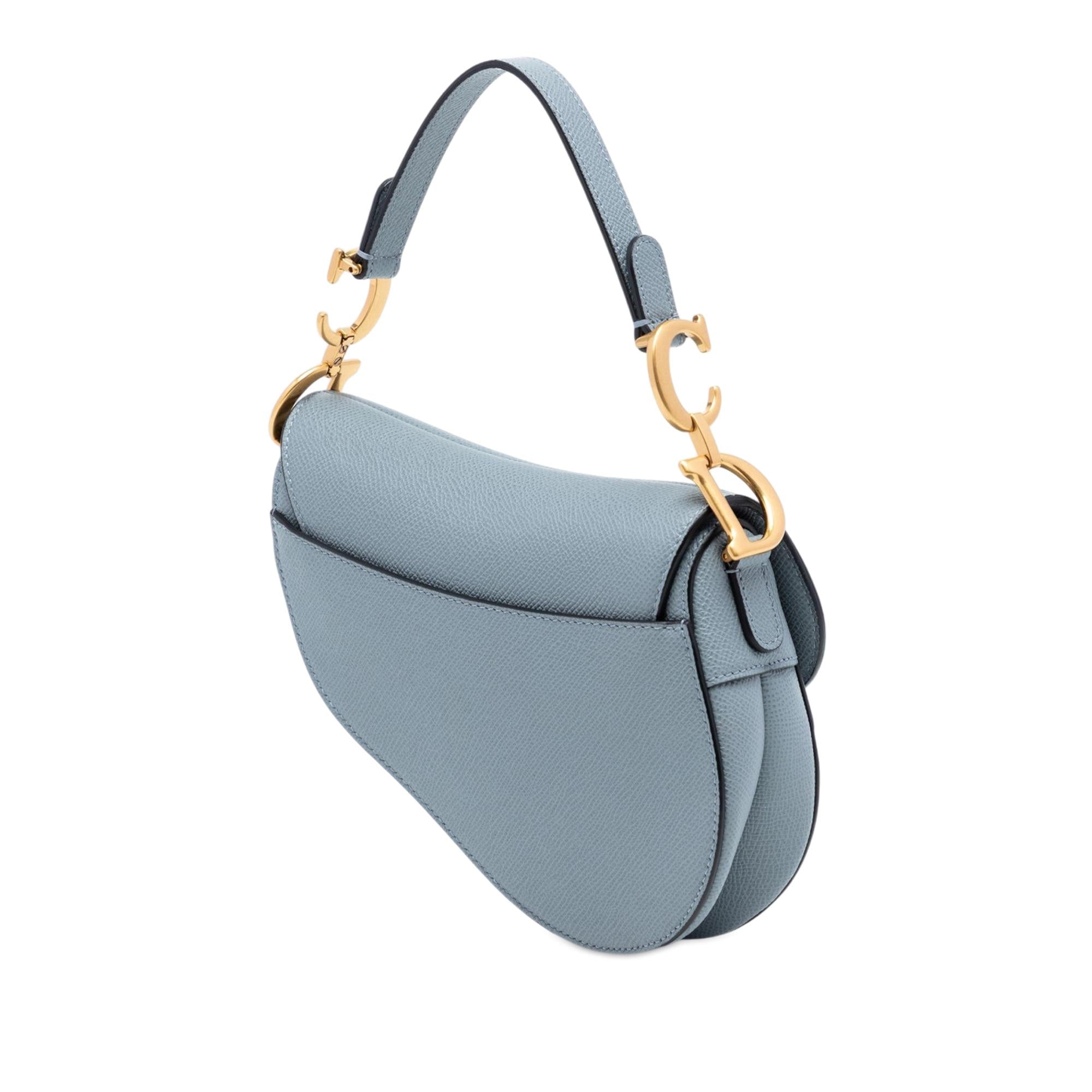 Dior Grained Calfskin Saddle Bag