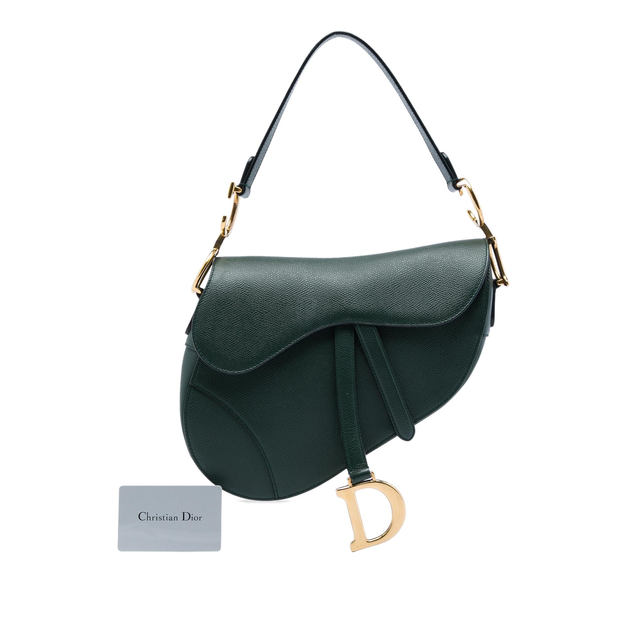 Dior Grained Calfskin Saddle Bag