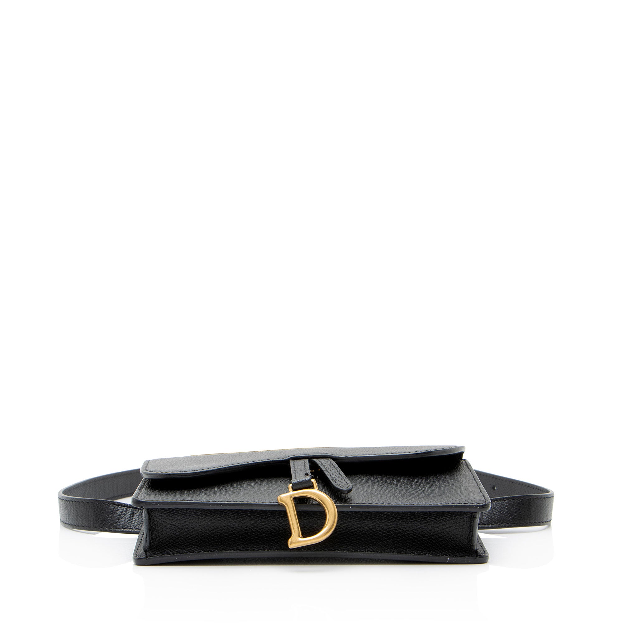 Dior Grained Calfskin Saddle Belt Bag