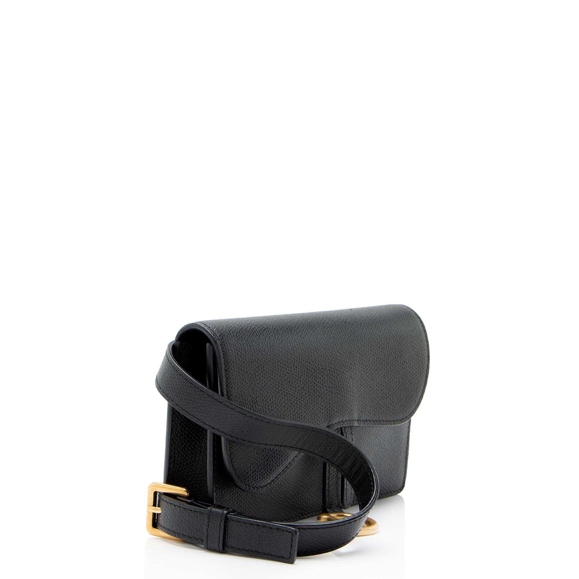 Dior Grained Calfskin Saddle Belt Bag