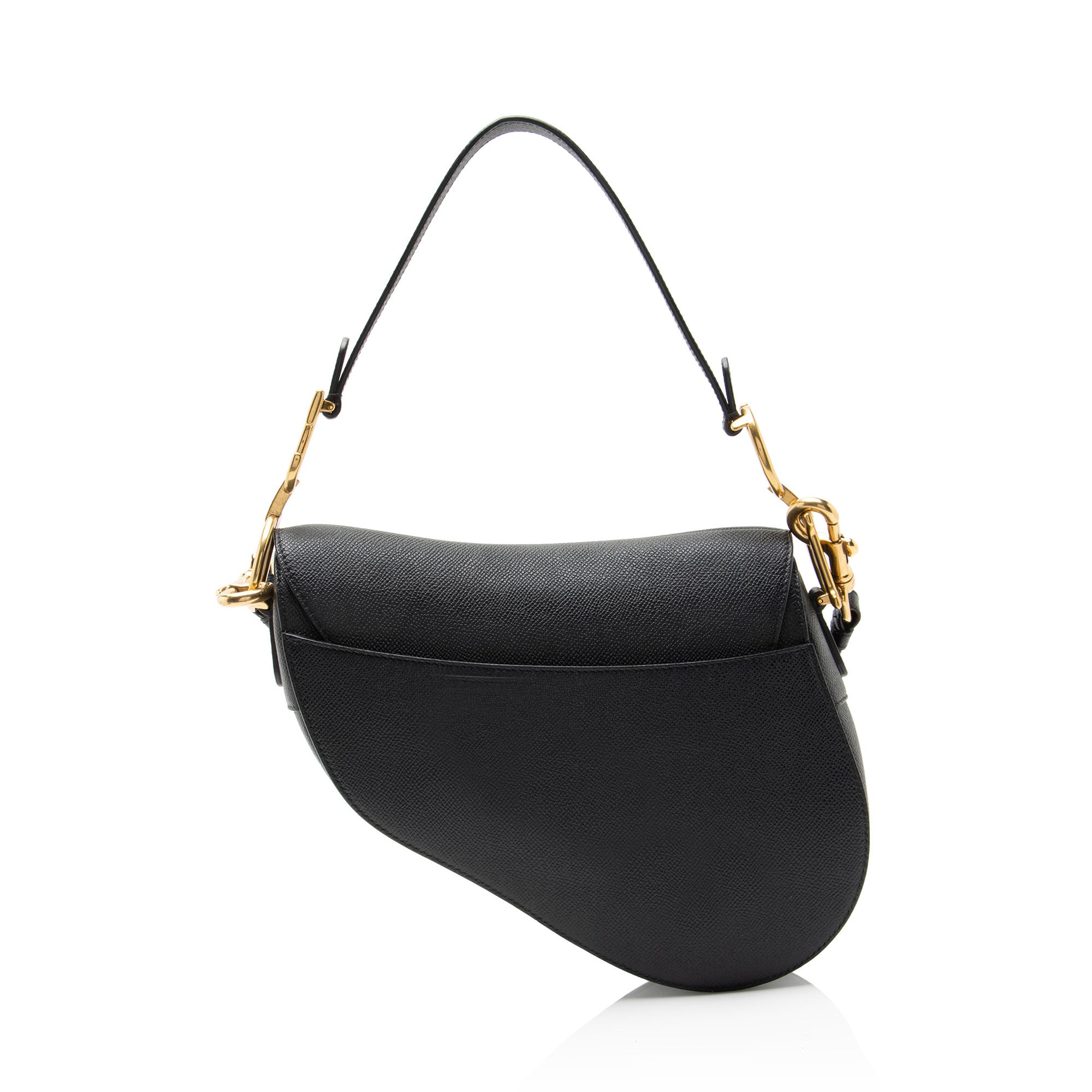 Dior Grained Calfskin Saddle Dual Strap Crossbody