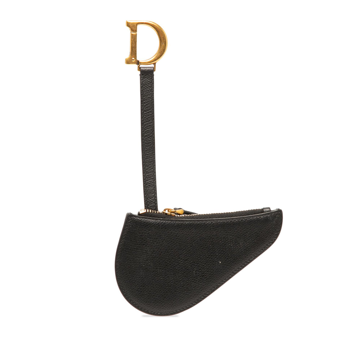 Dior Grained Calfskin Saddle Key Pouch