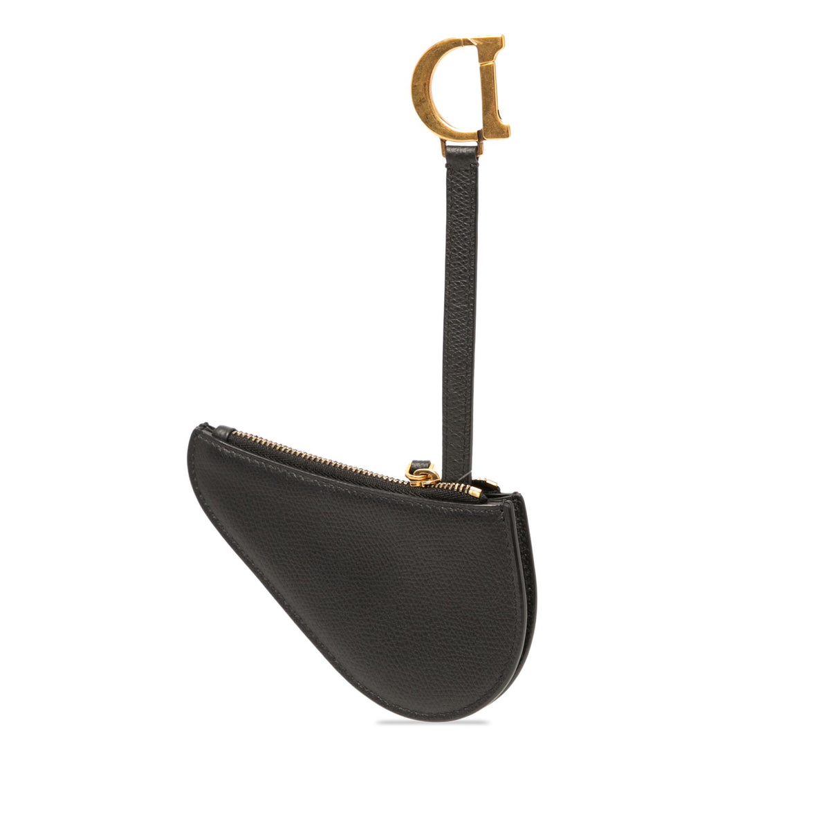 Dior Grained Calfskin Saddle Key Pouch