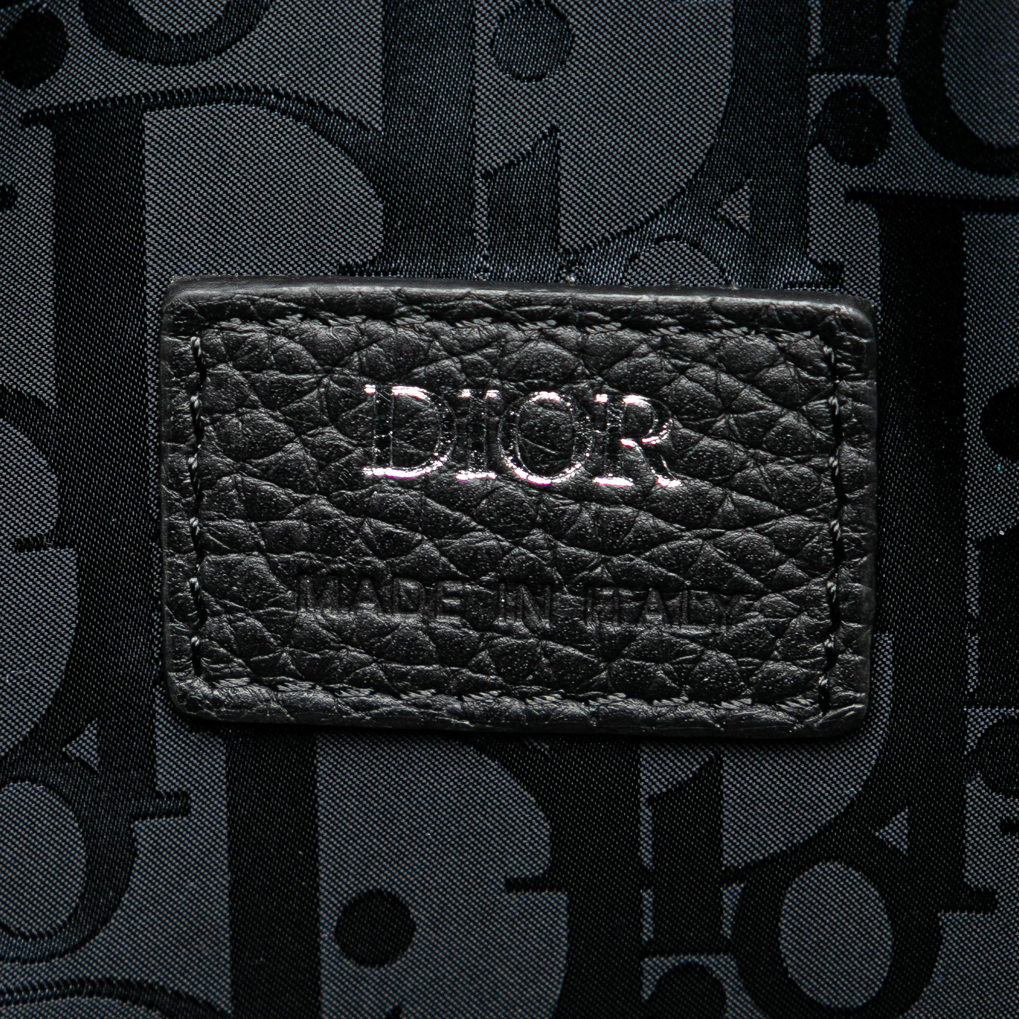 Dior Grained Calfskin Saddle Soft Bag (SHG-n8ertx)