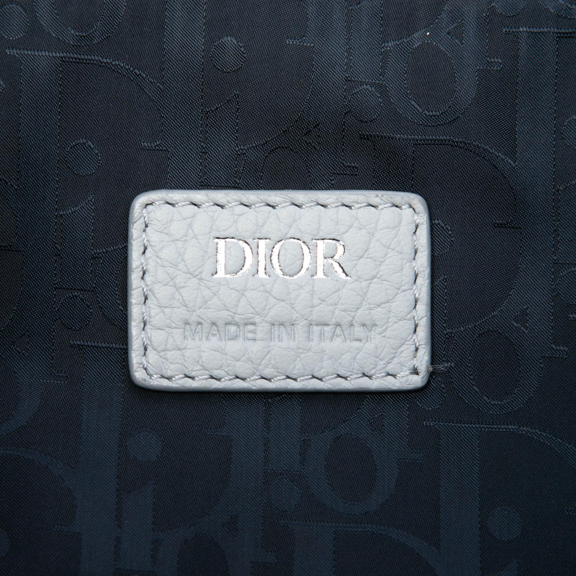 Dior Grained Calfskin Saddle Soft Bag