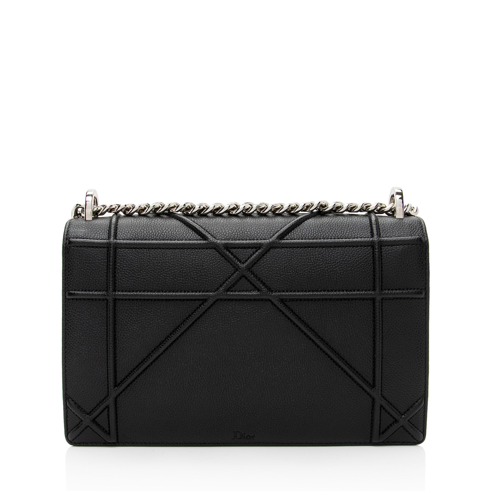 Dior Grained Leather Diorama Medium Shoulder Bag (SHF-KzIqLT)