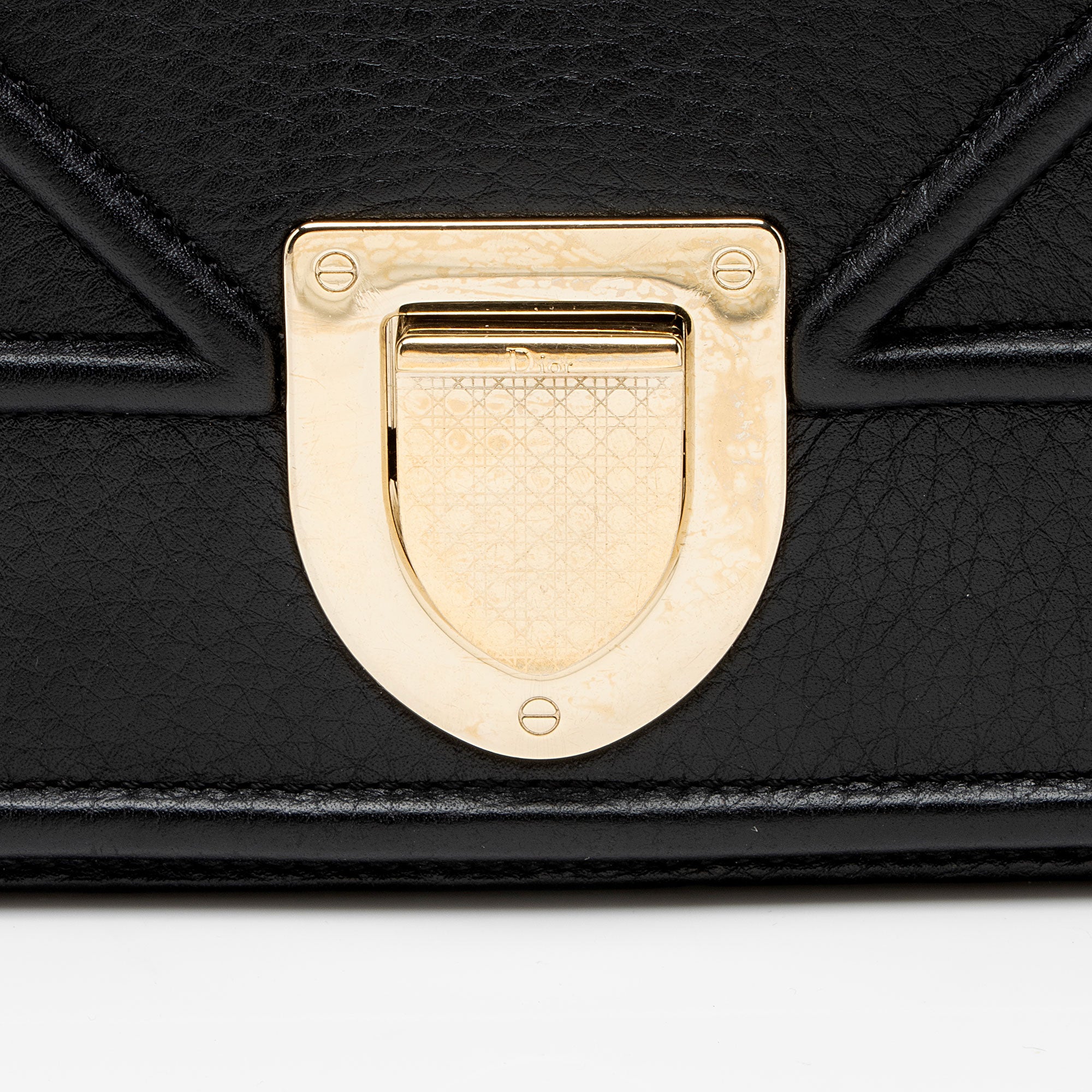 Dior Grained Leather Diorama Medium Shoulder Bag