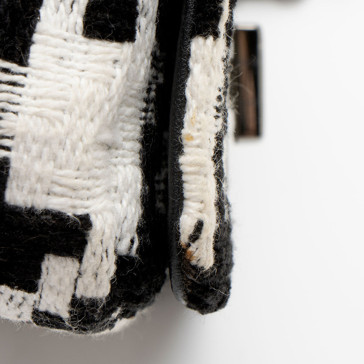 Dior Houndstooth Tweed Caro Small Shoulder Bag