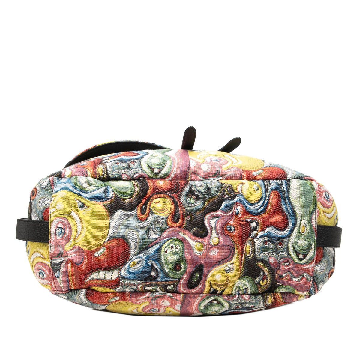 Dior Kenny Scharf Printed Canvas Soft Saddle Satchel