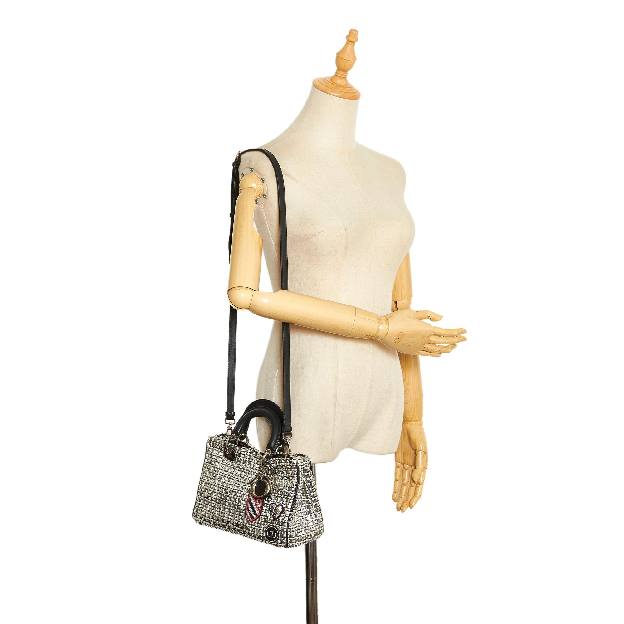 Dior Lady Dior Patchwork Metallic Satchel (SHG-BIbJyb)