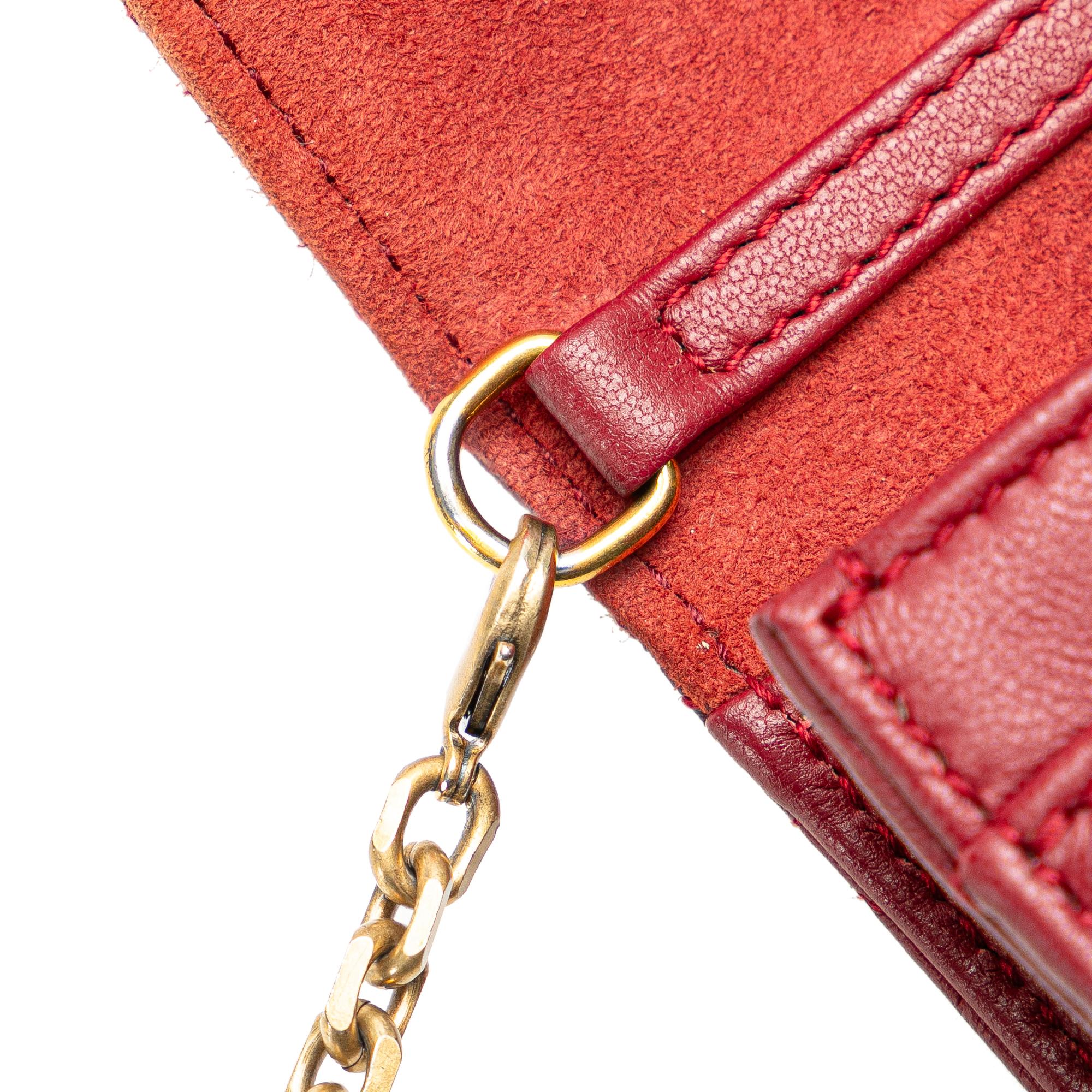 Dior Lambskin Cannage DiorAddict Wallet on Chain (SHG-ZucAi9)