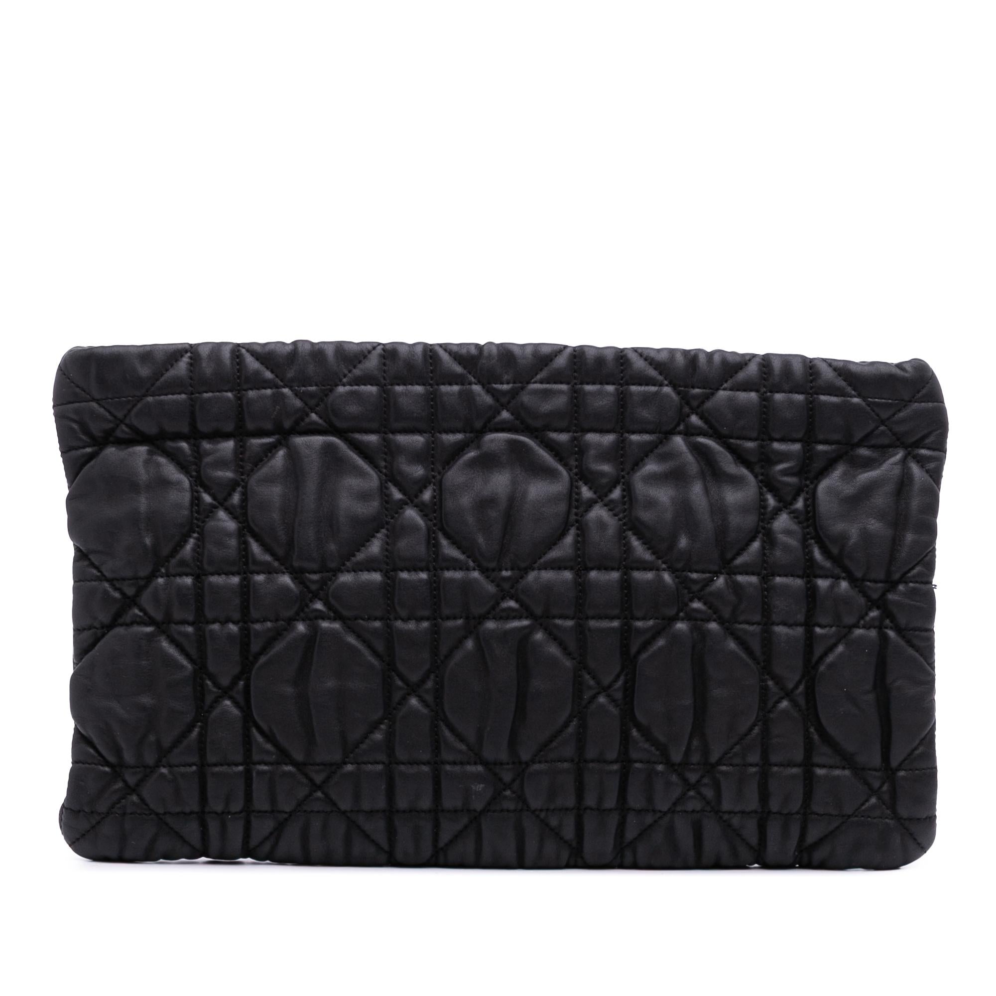 Dior Lambskin Cannage Lady Dior Clutch