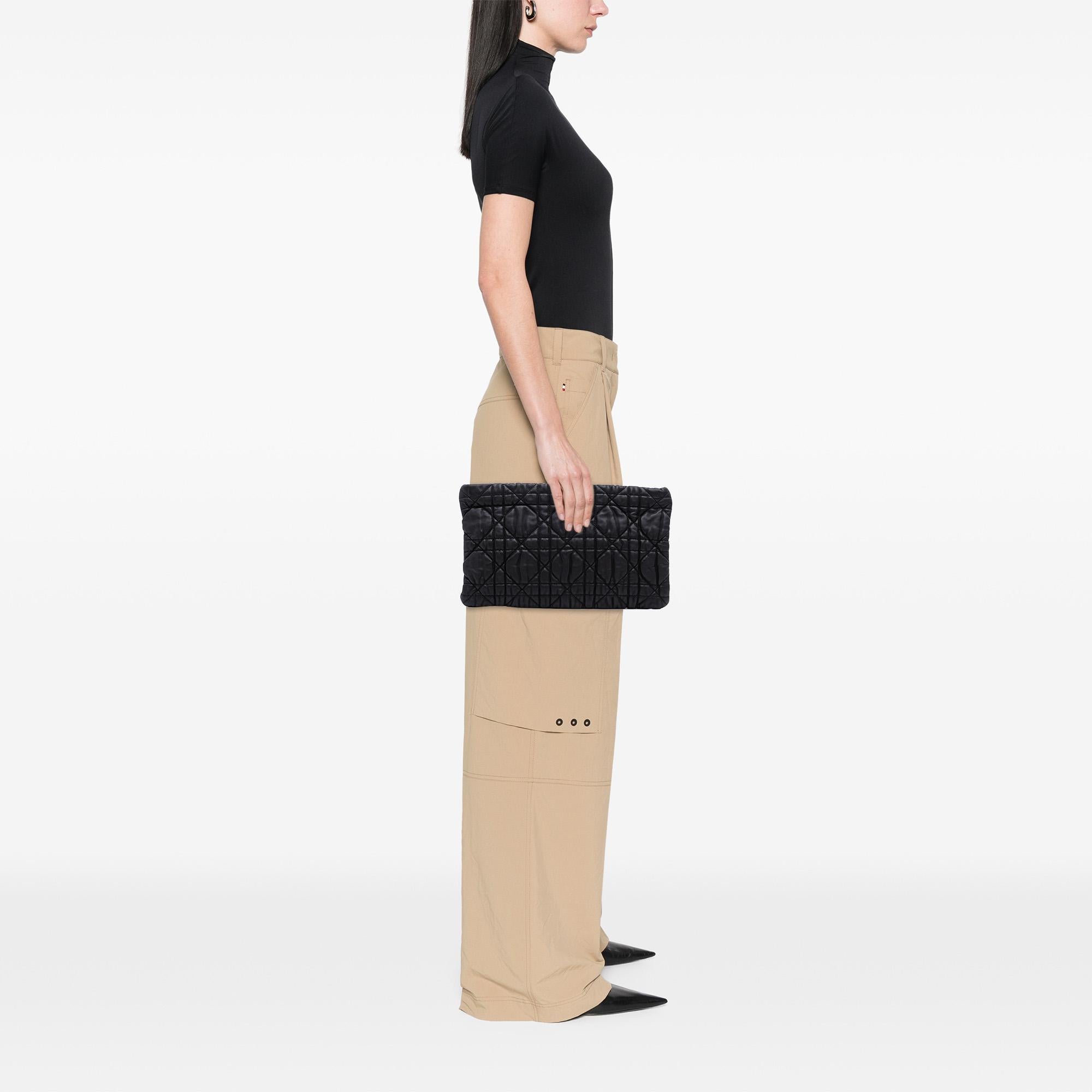 Dior Lambskin Cannage Lady Dior Clutch