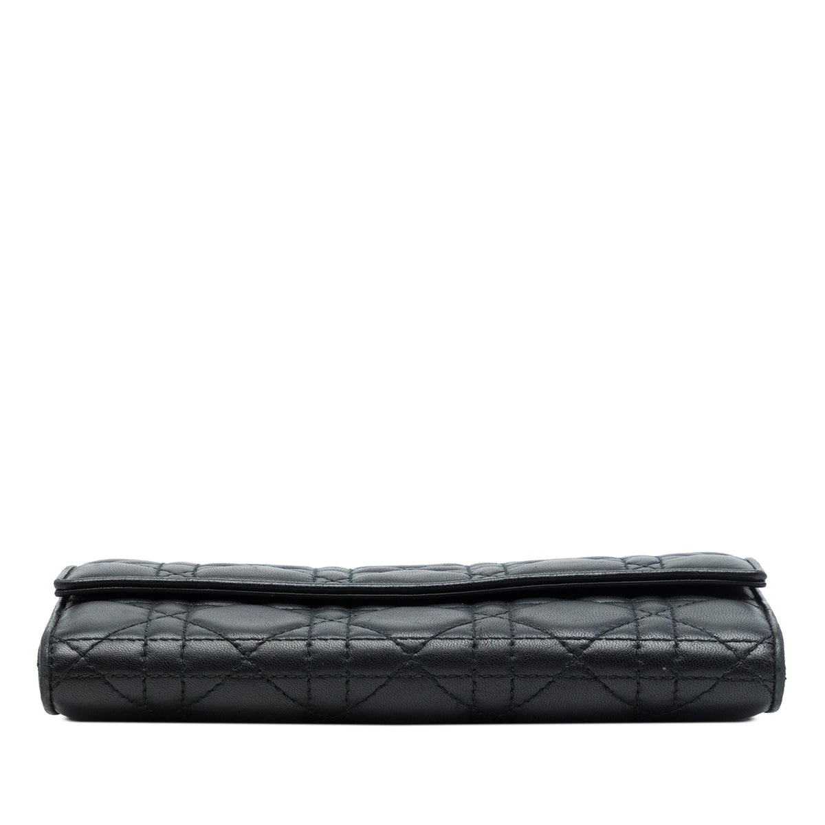 Dior Lambskin Cannage Lady Dior Wallet On Chain