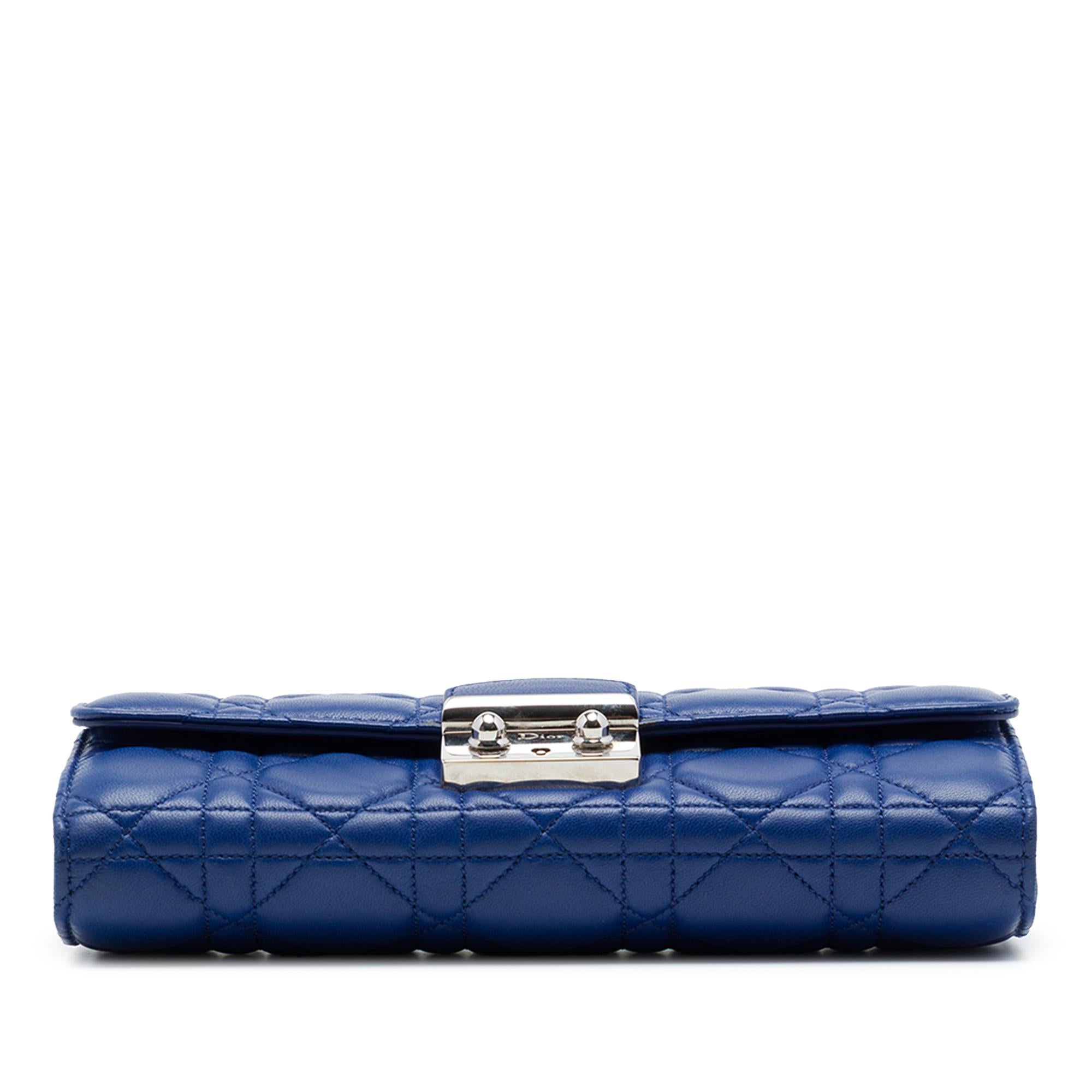 Dior Lambskin Cannage Miss Dior Promenade Wallet on Chain