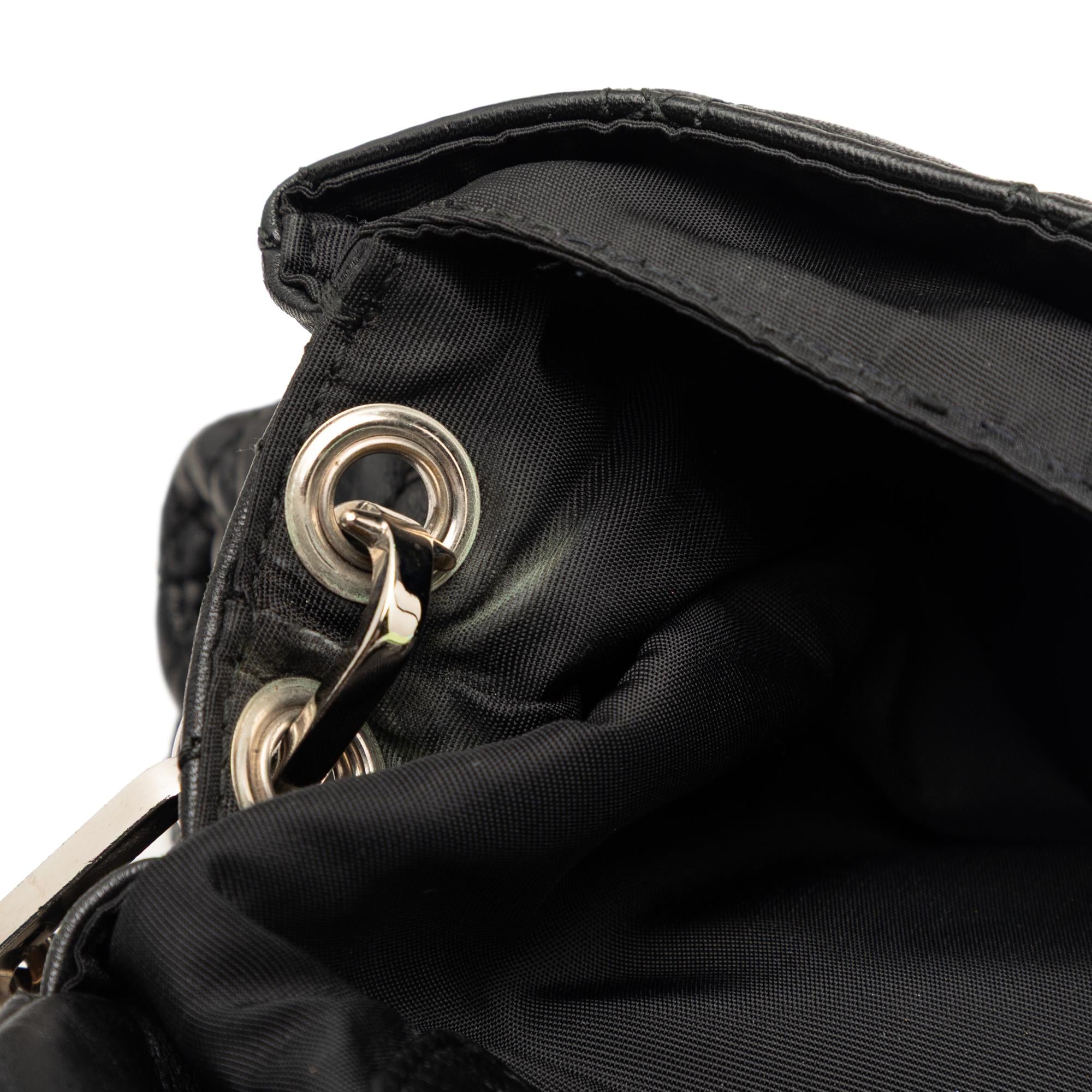 Dior Lambskin Cannage New Lock Shoulder Bag