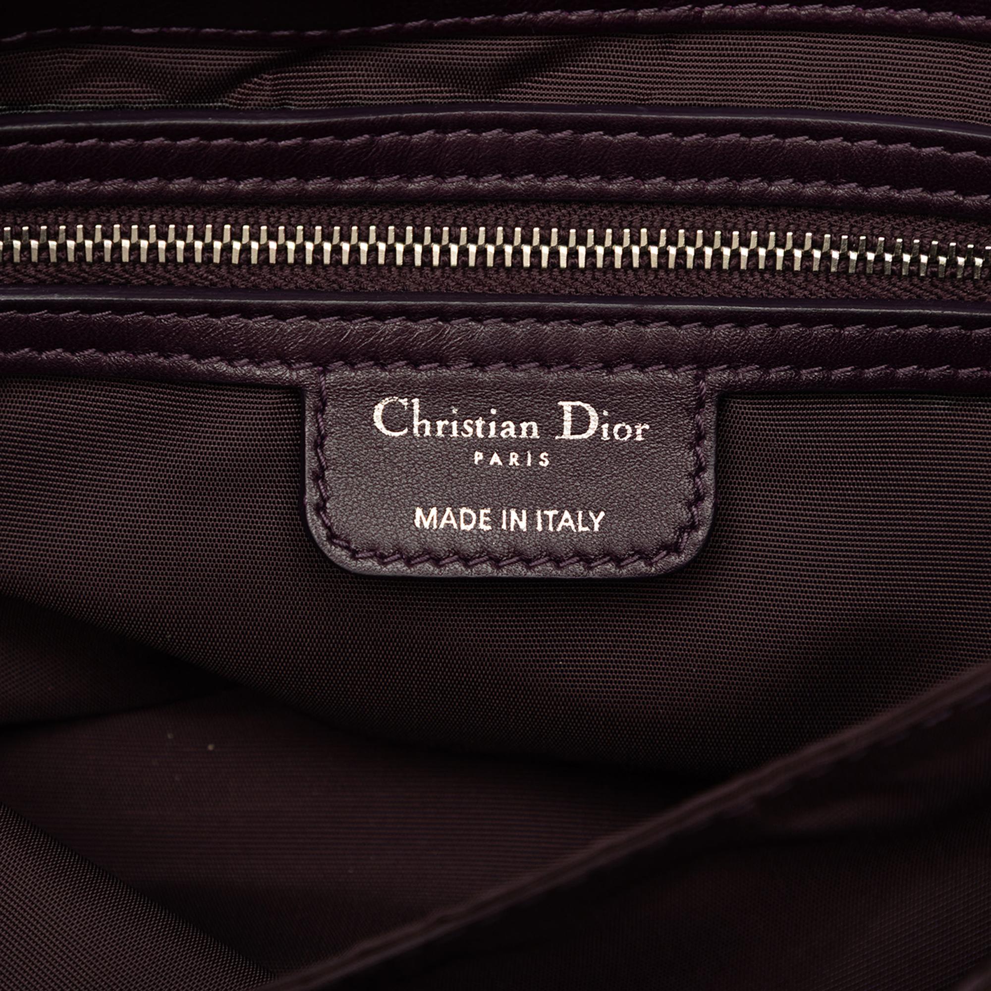 Dior Lambskin Cannage New Lock Shoulder Bag